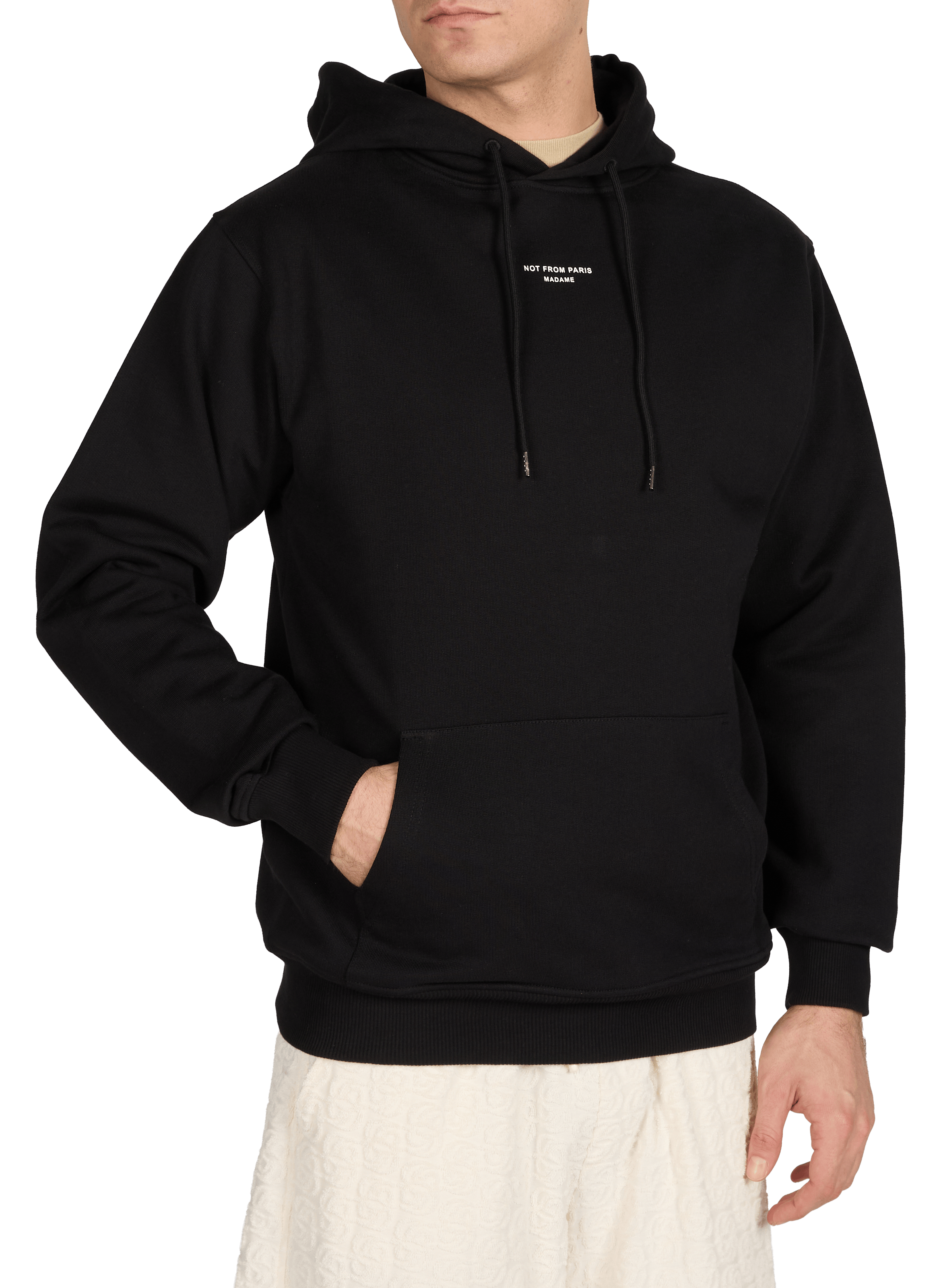 Hoodie en coton DROLE DE MONSIEUR Noir
