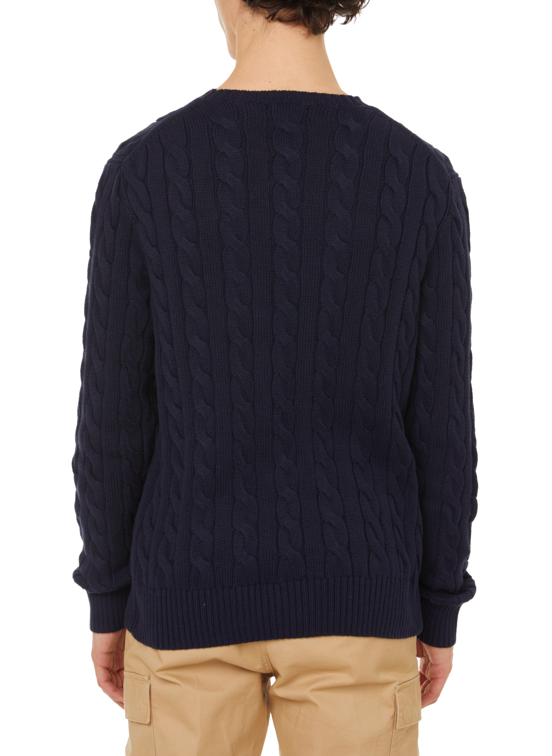Cotton cable knit jumper POLO RALPH LAUREN Blue