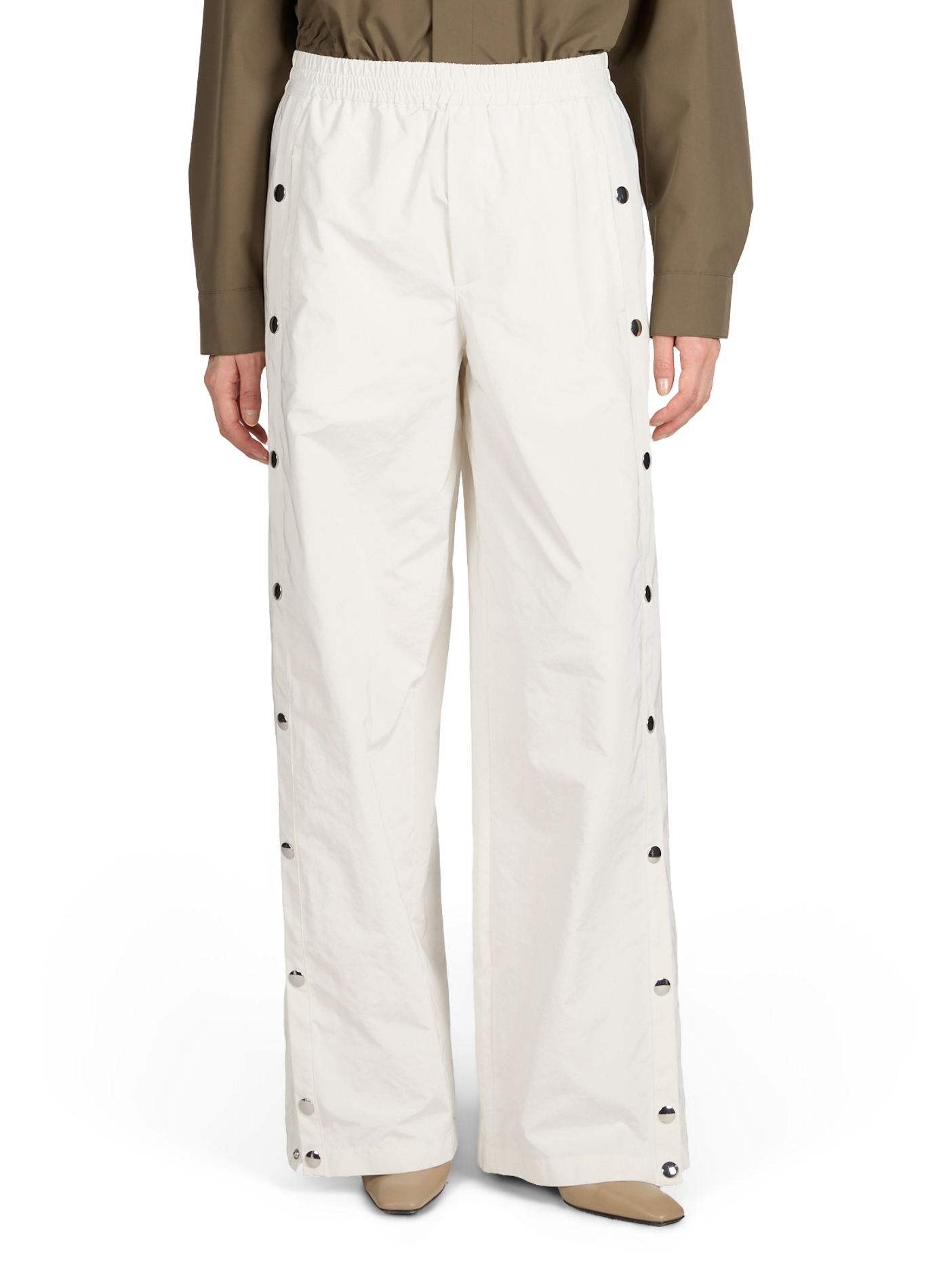 Buttoned sweatpants TIBI White