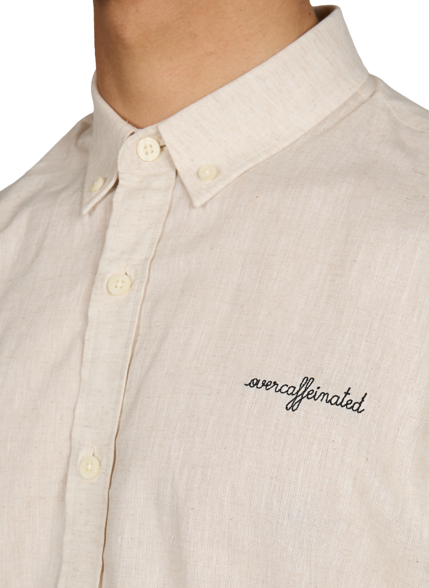 Chemise en lin MAISON LABICHE Blanc