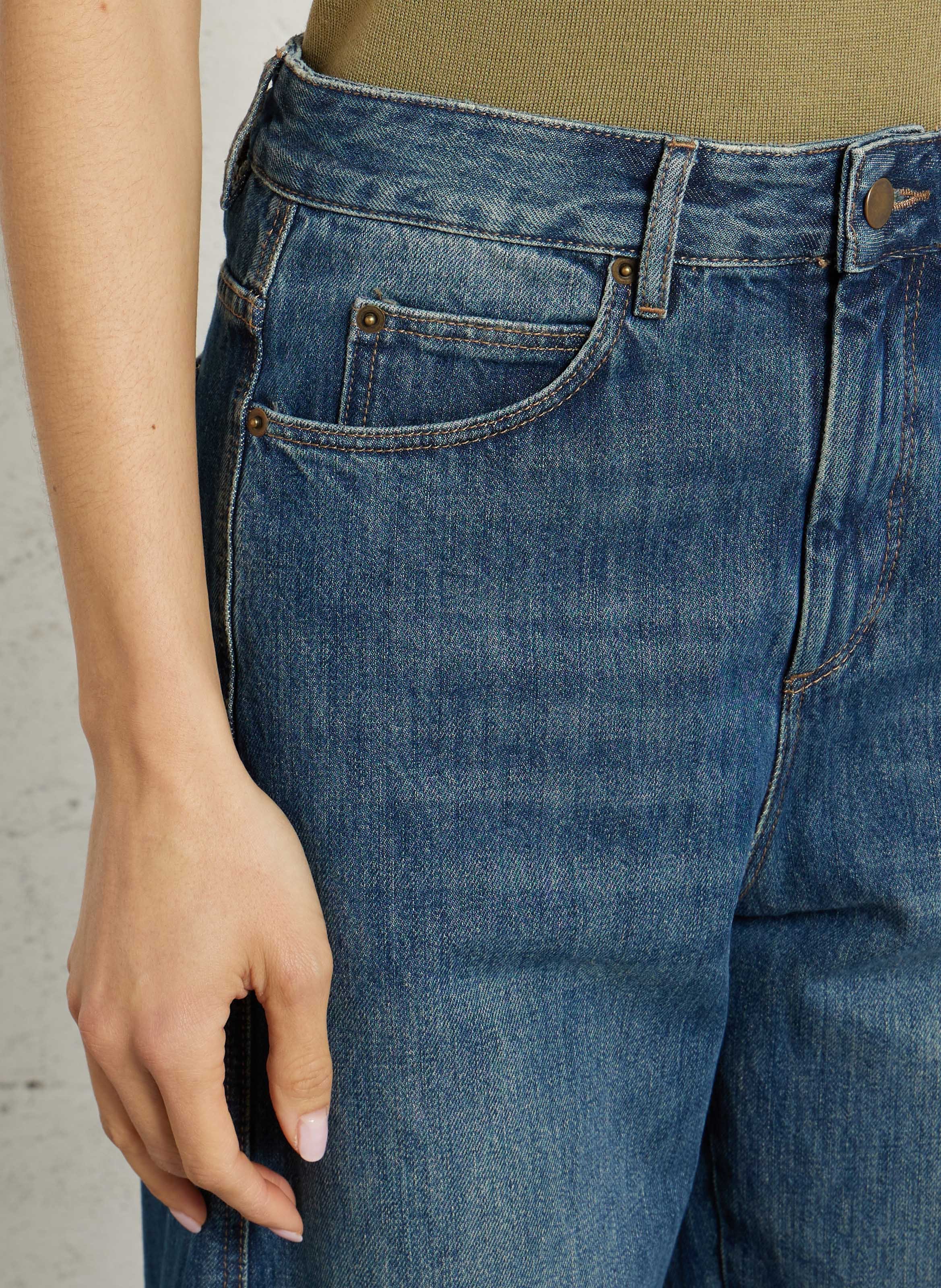 Jean large gaspard SOEUR Bleu