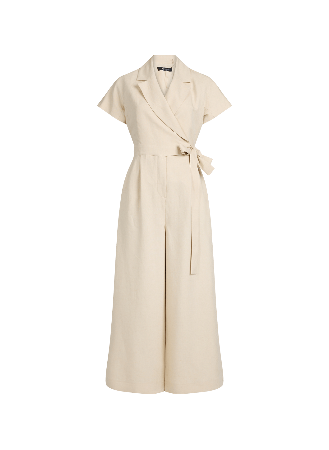 Short-sleeved belted jumpsuit MAX MARA WEEK END Beige