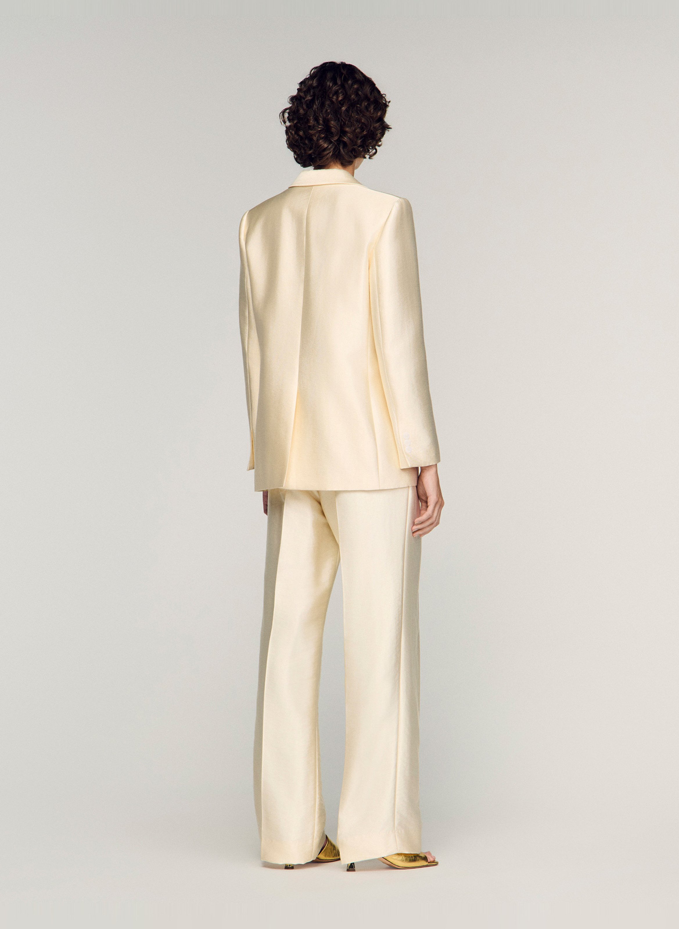 Veste de tailleur ajustée SANDRO Beige