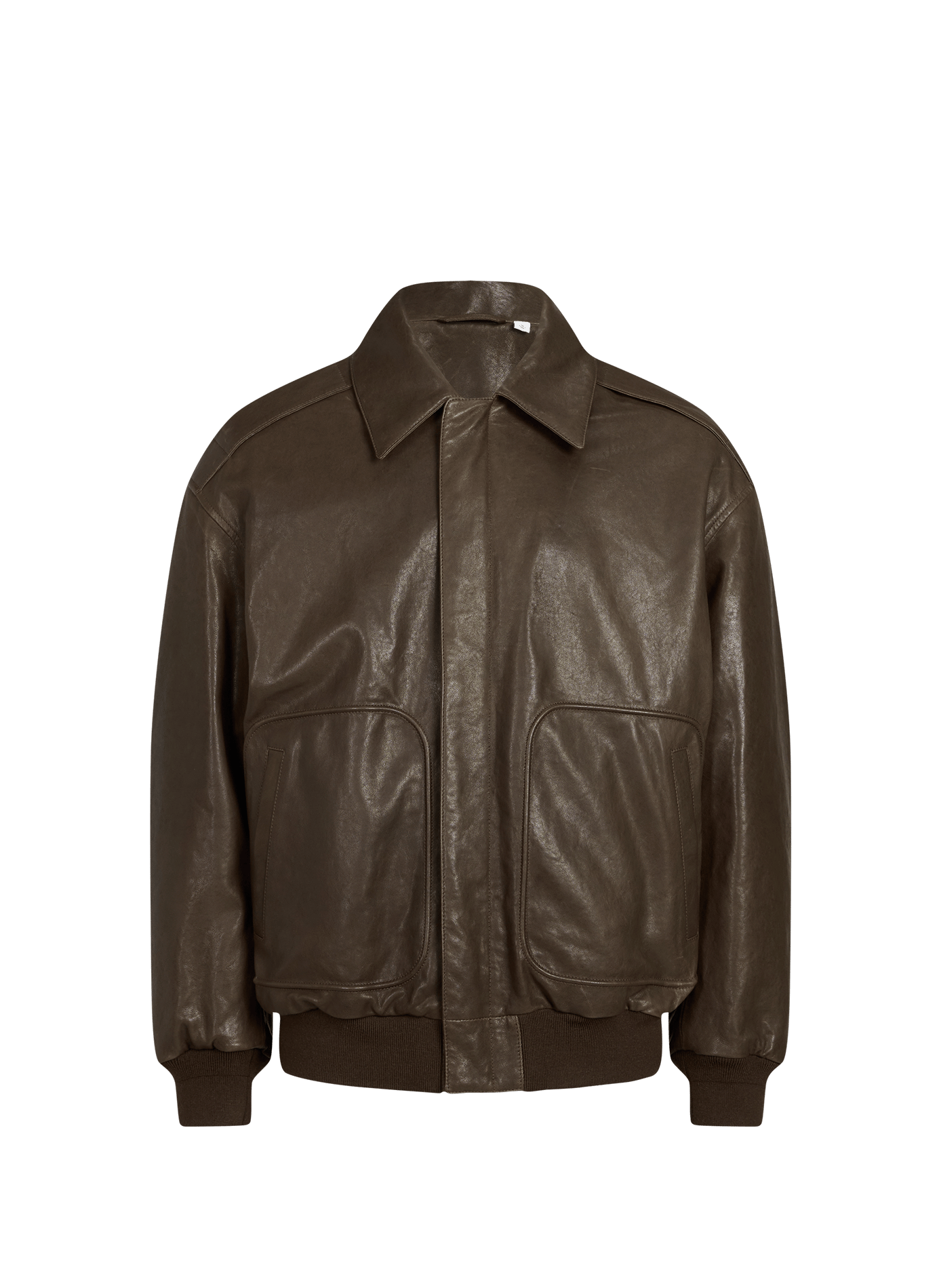 Giacca in pelle Johnson CK COLLECTION Marrone