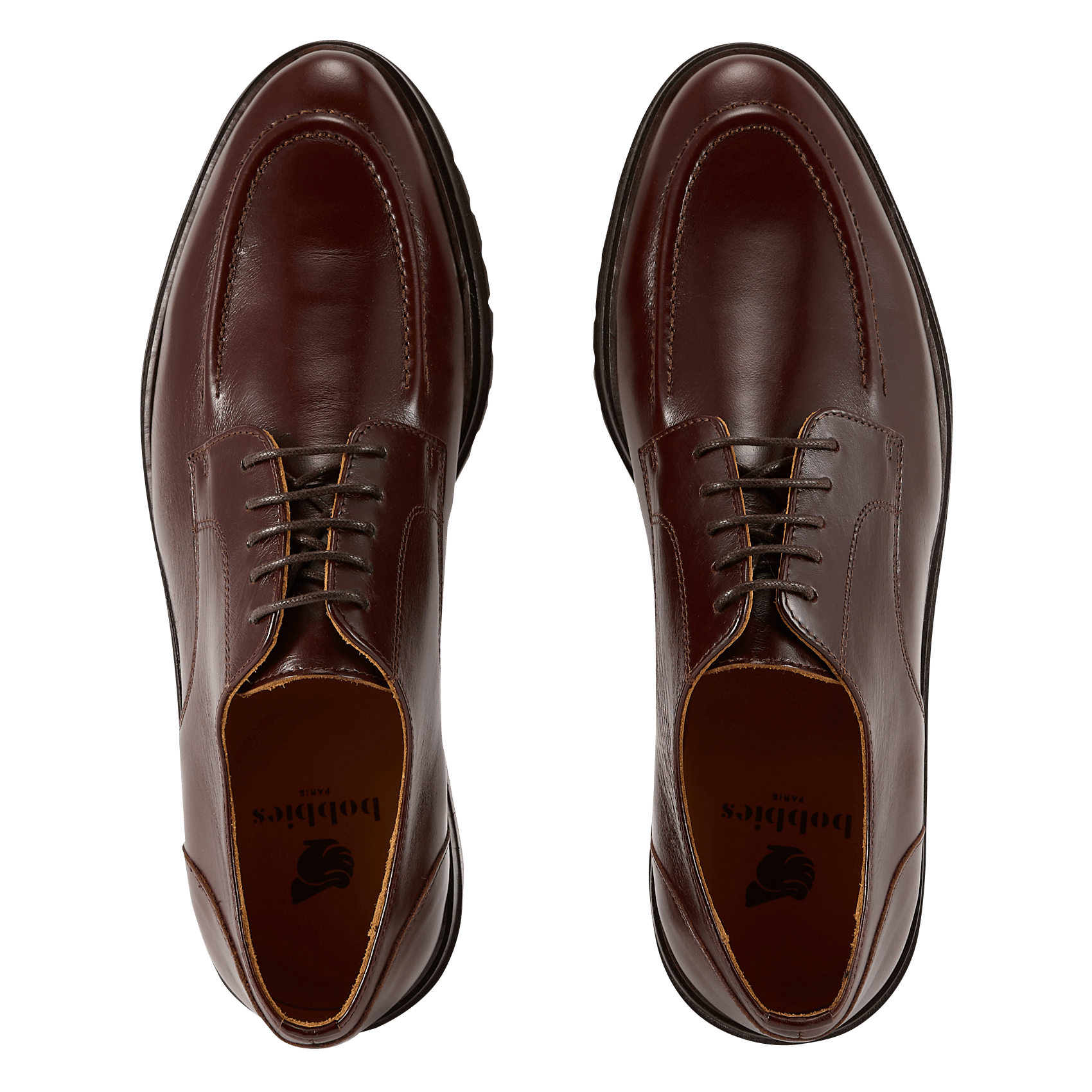 Derbies en cuir niels BOBBIES Marron