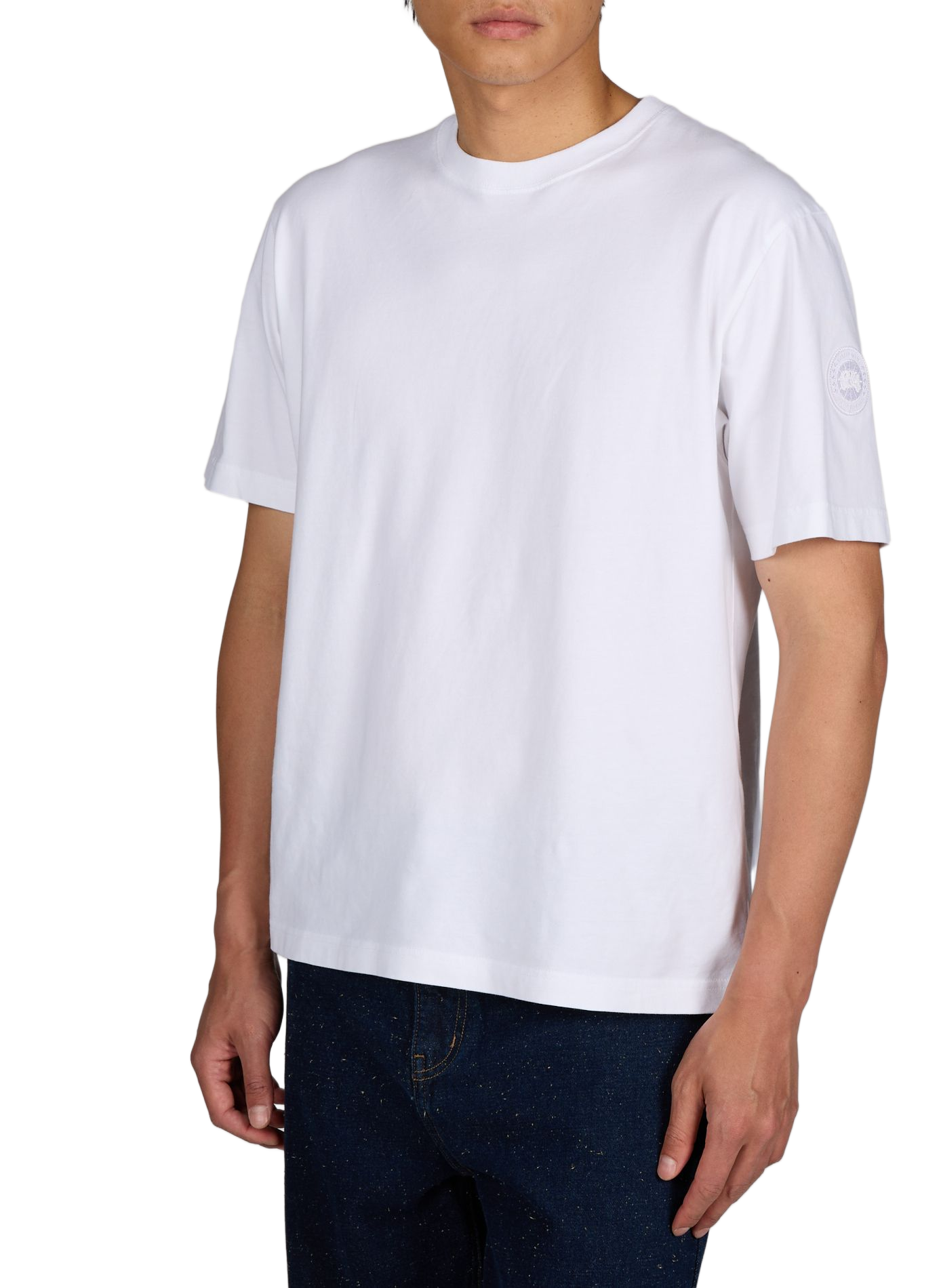 Camiseta cuello redondo de algodón CANADA GOOSE Blanco