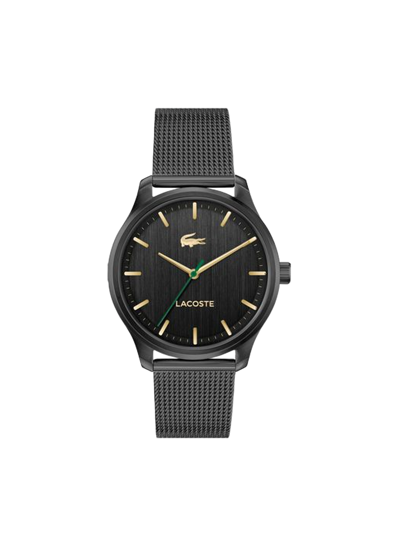 Montre quartz Lisbon en acier inoxydable LACOSTE MONTRES Noir