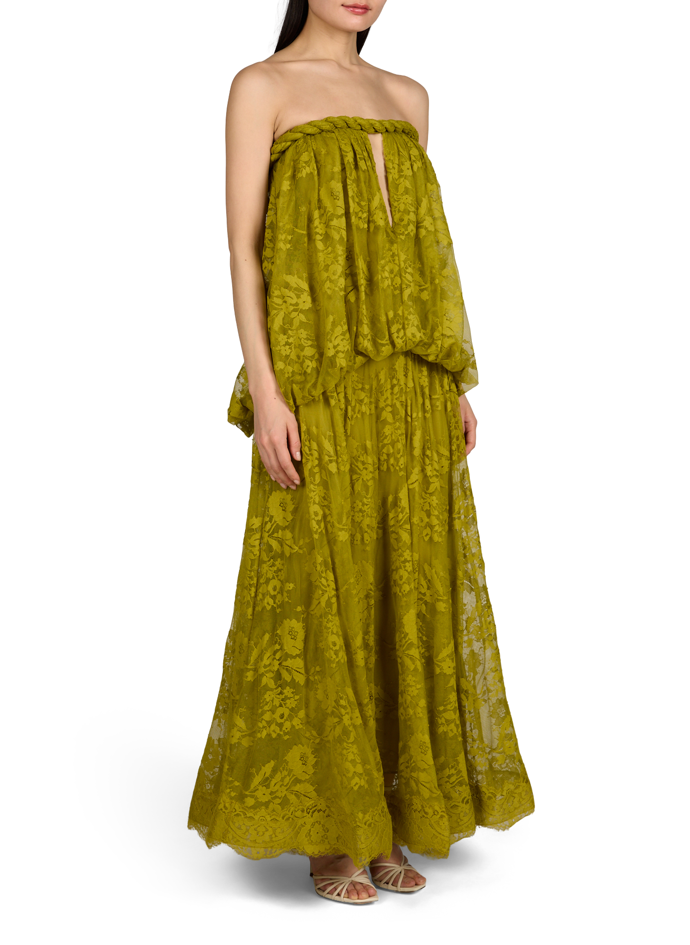 Robe bandeau en dentelle Luna ZIMMERMANN Vert