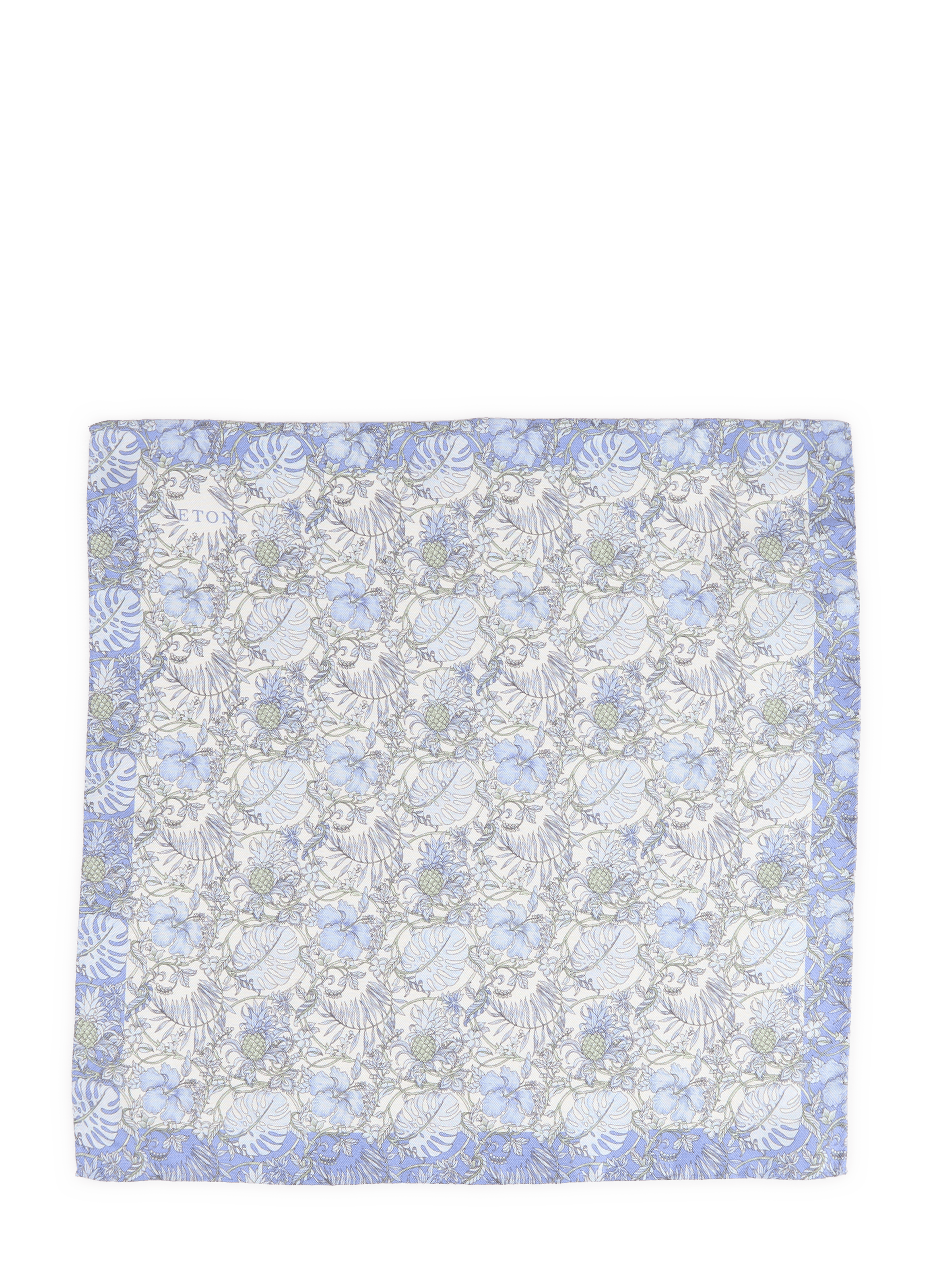 Pochette de costume en soie Tropical Oxford ETON Bleu