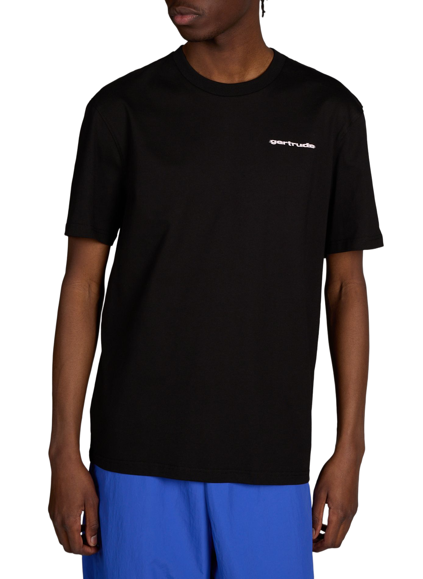 T-shirt droit à logo en t-shirt GERTRUDE ET GASTON Noir