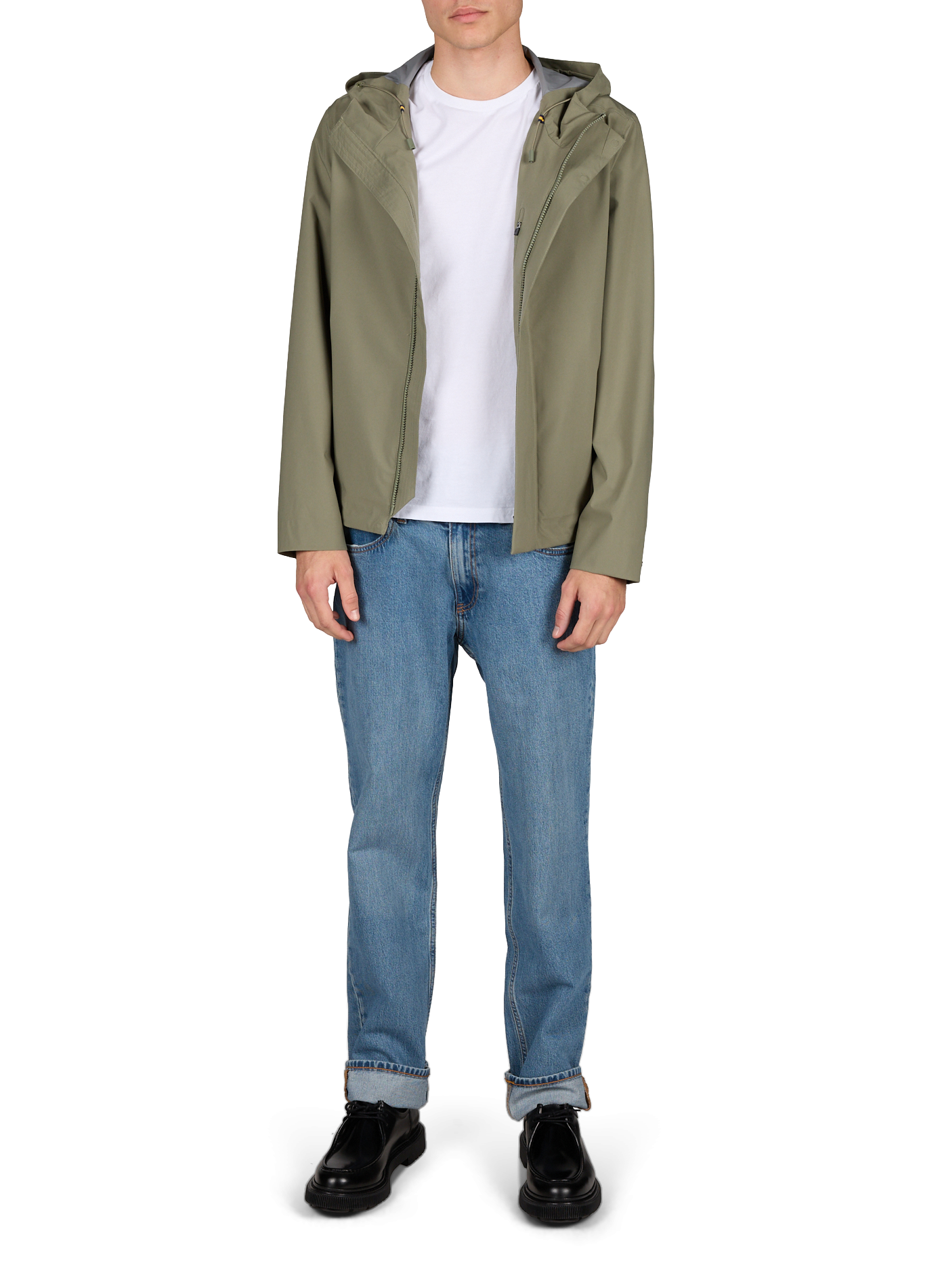 Light waterproof hooded jacket K-WAY Green