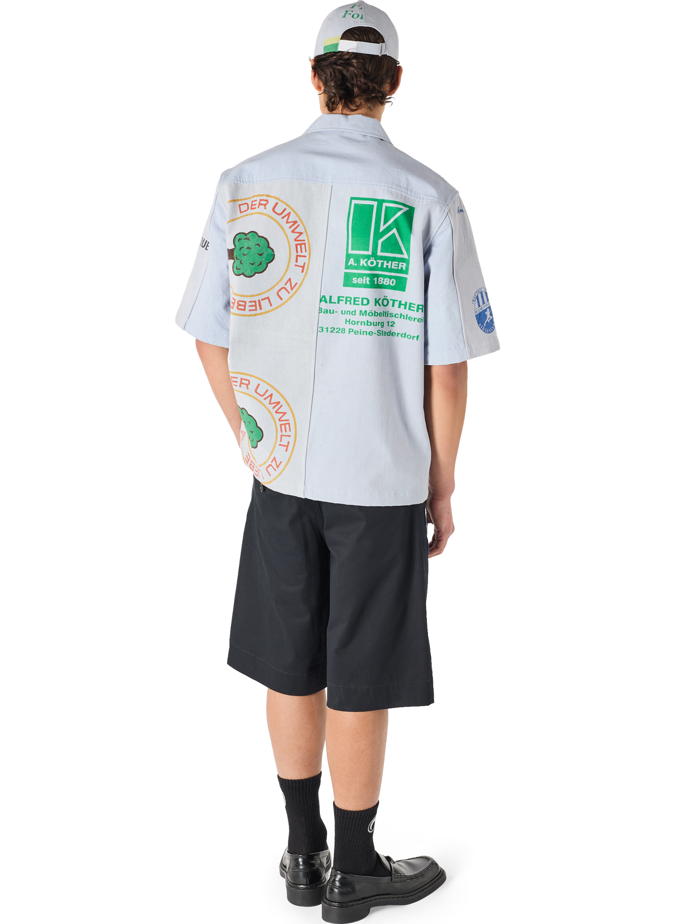Sacs cabas scout upcyclés chemise bowling pe unisexe | Vert MARINE SERRE Homme