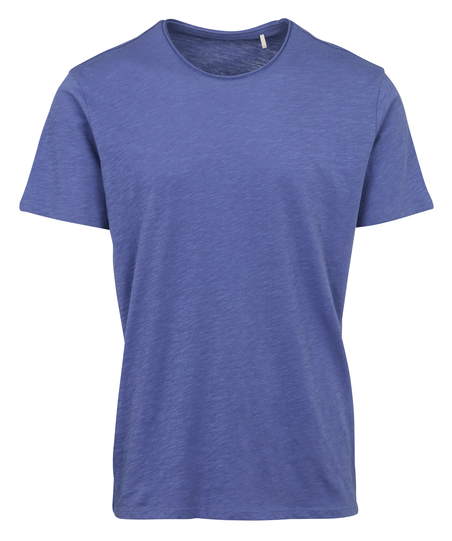 Tee-shirt droit col rond en coton IKKS Bleu