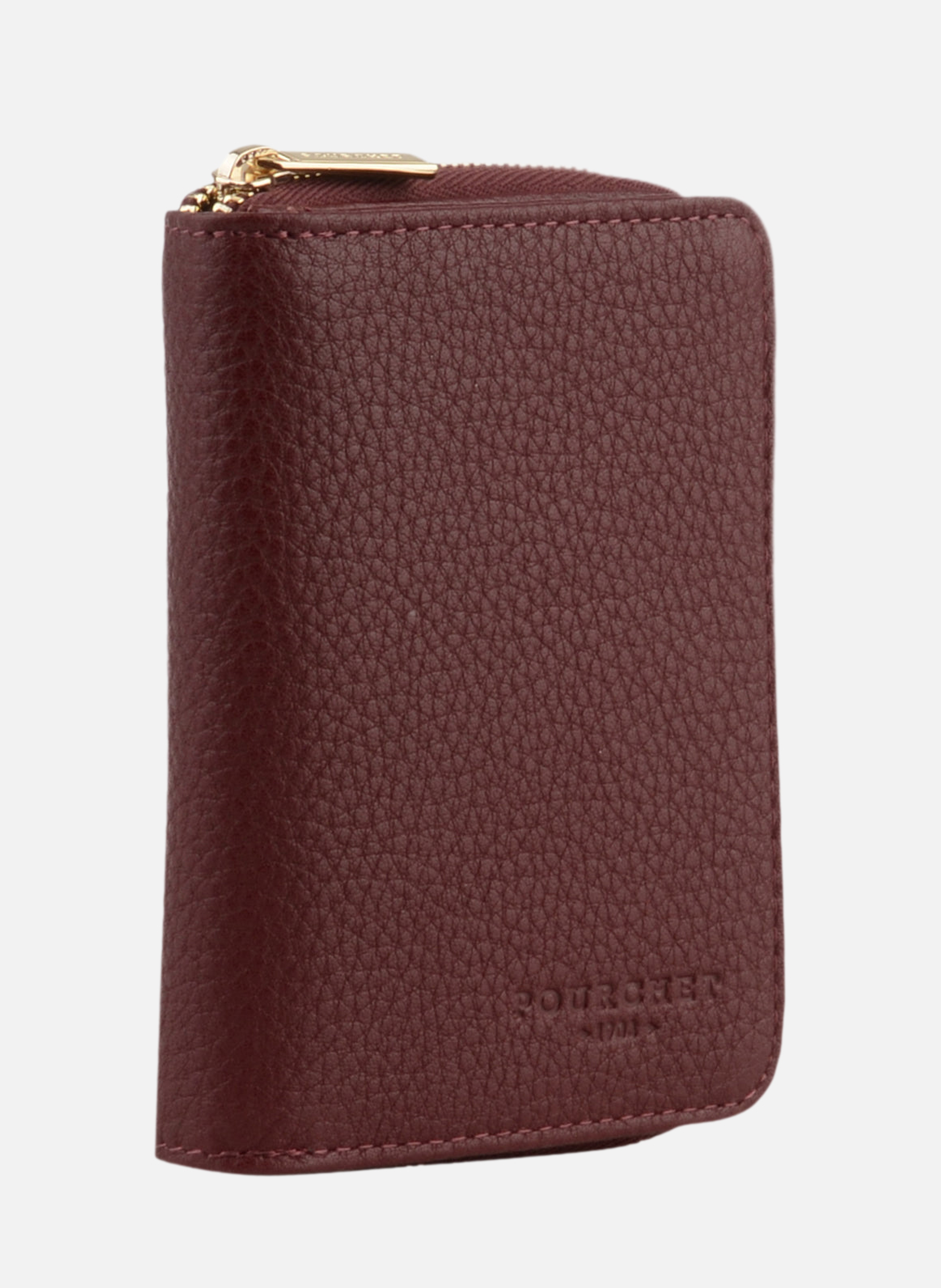 Club | portefeuille mm en cuir de vachette | Rouge POURCHET Femme