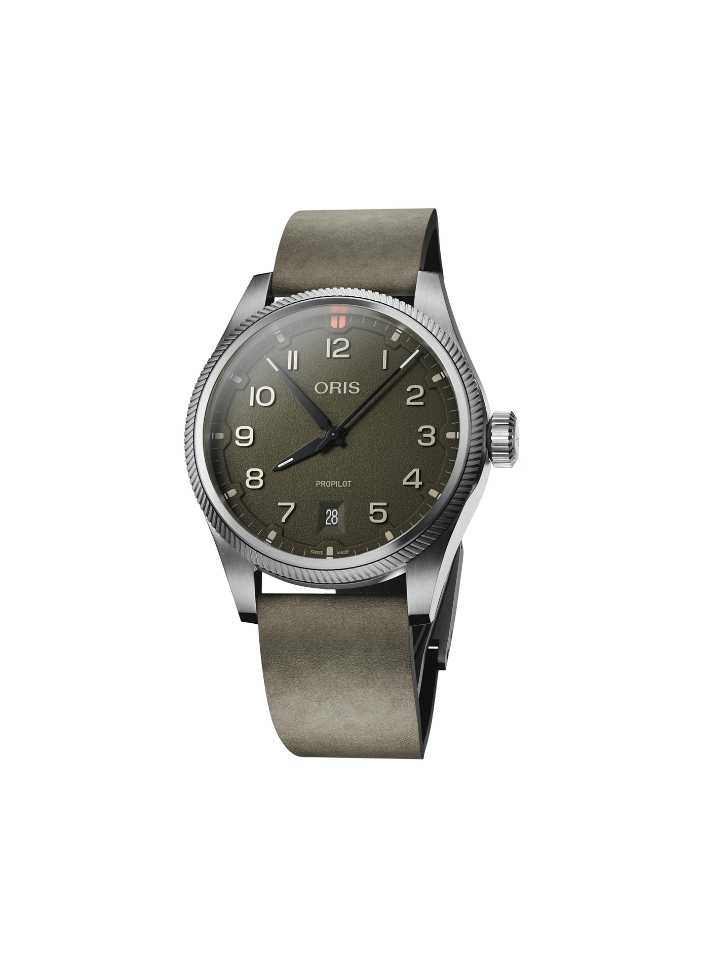 Montre automatique Oris ProPilot Date en cuir ORIS Vert
