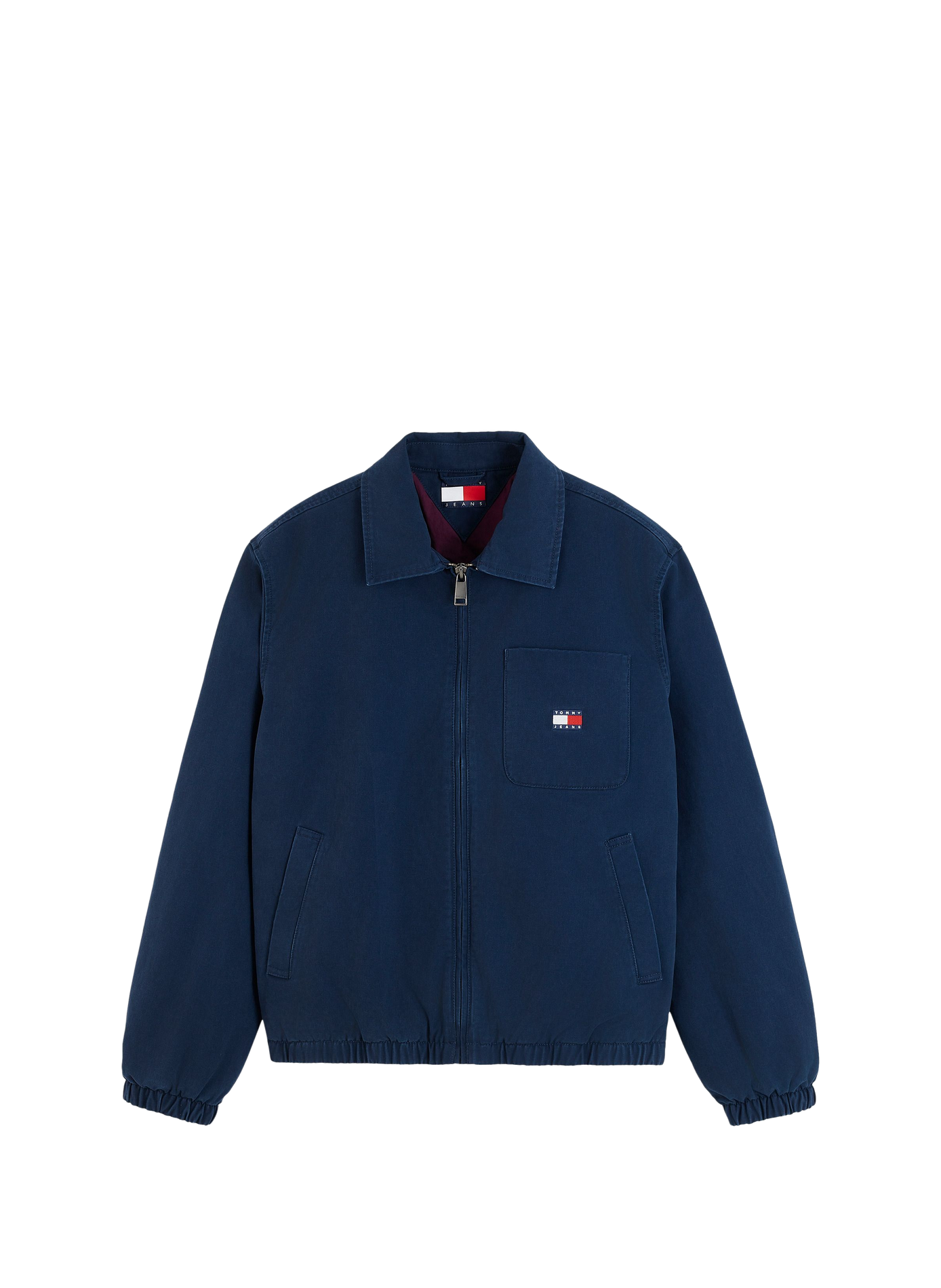 Zipped cotton jacket TOMMY HILFIGER Blue