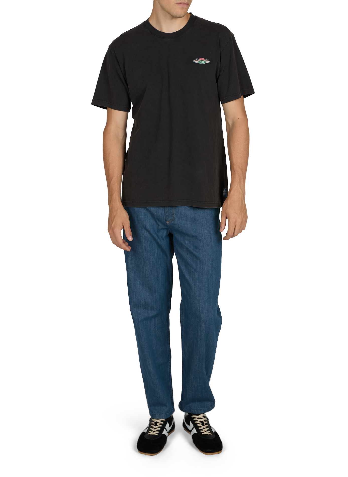 Friends x Maison Labiche - Embroidered cotton T-shirt MAISON LABICHE Black