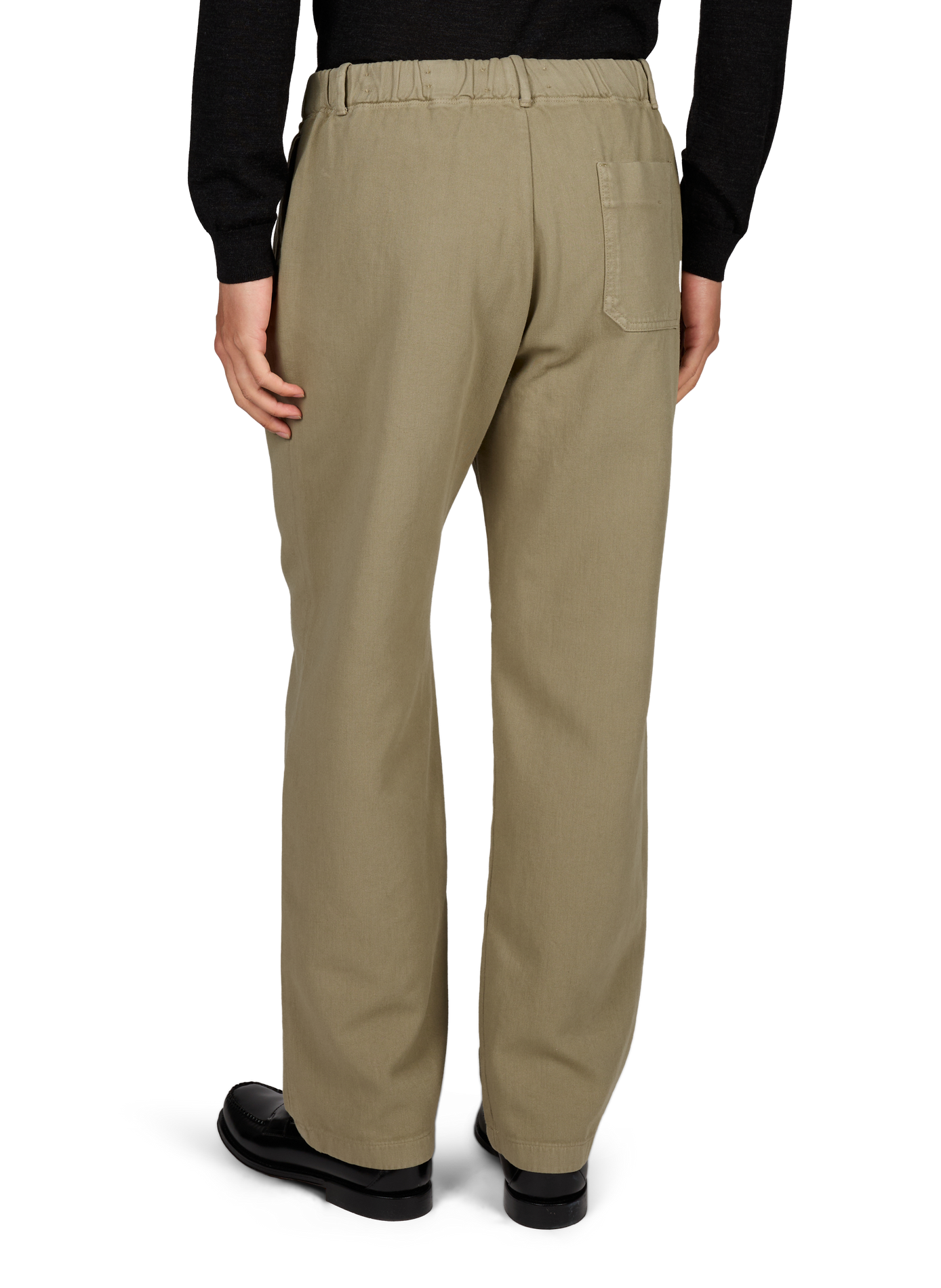 Pantalon large en coton mélangé CLOSED Beige