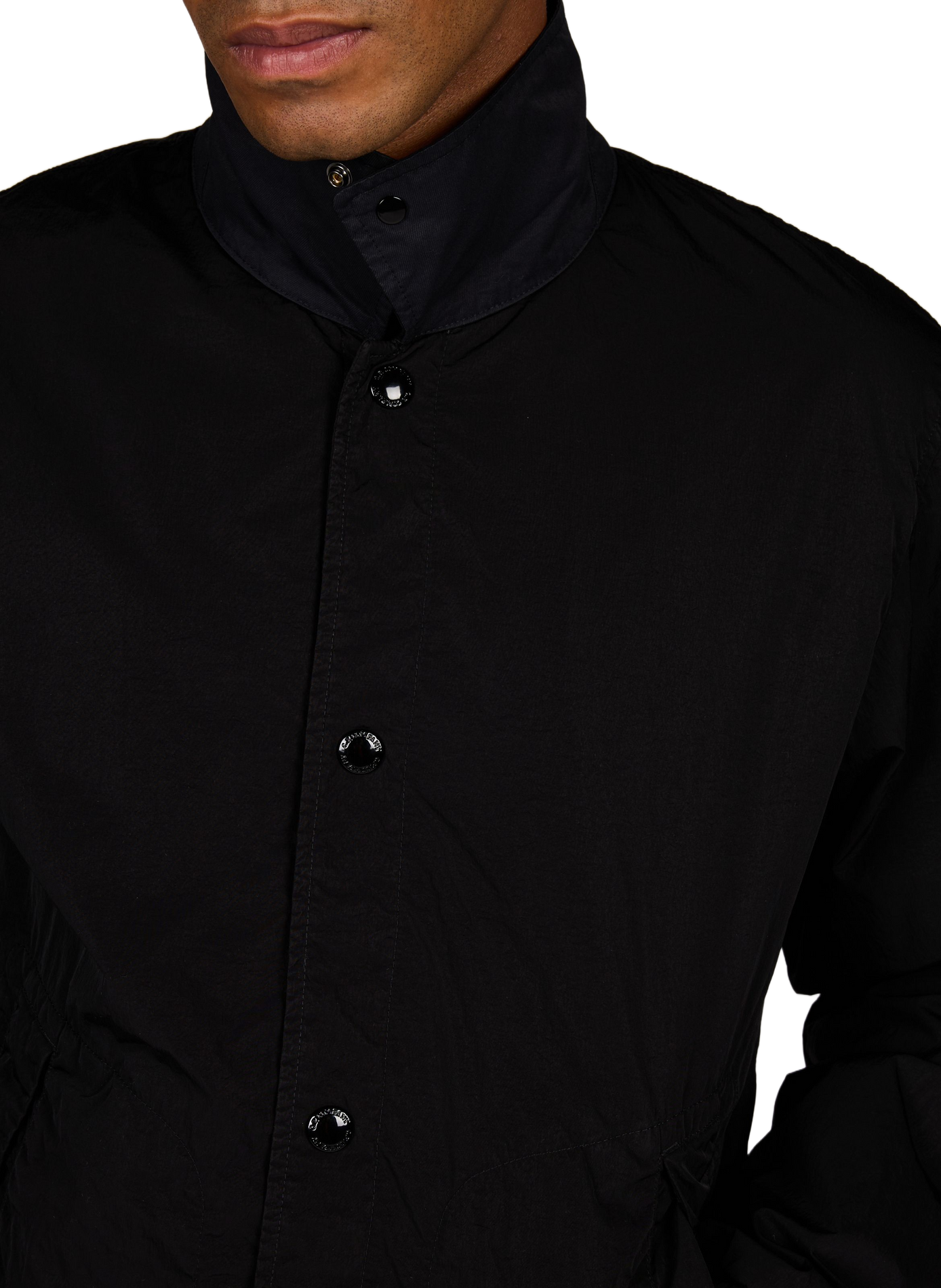 Jacket with embroidered logo | Black CP COMPANY Men
