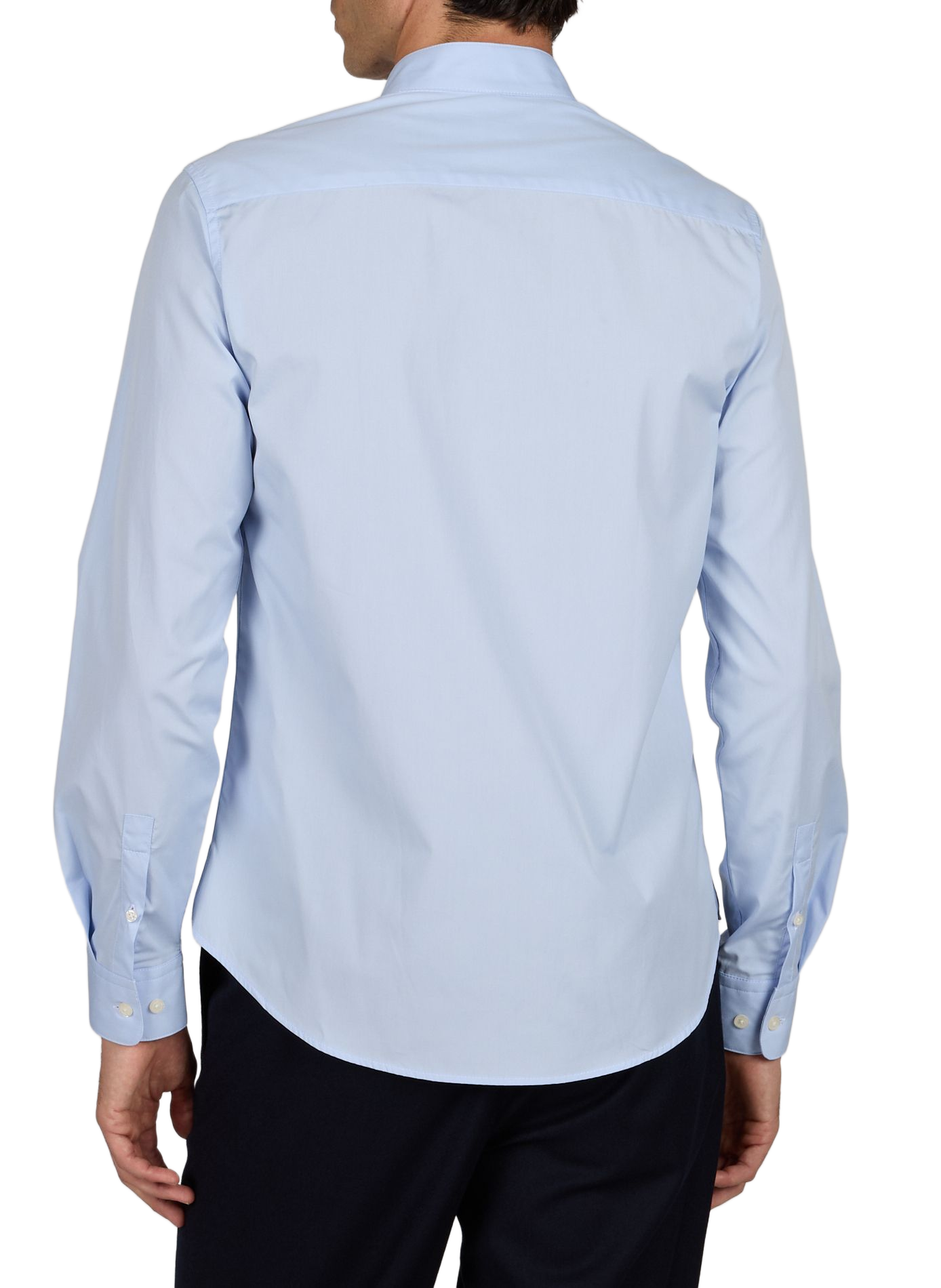 Fitted cotton Shirt AU PRINTEMPS PARIS Blue