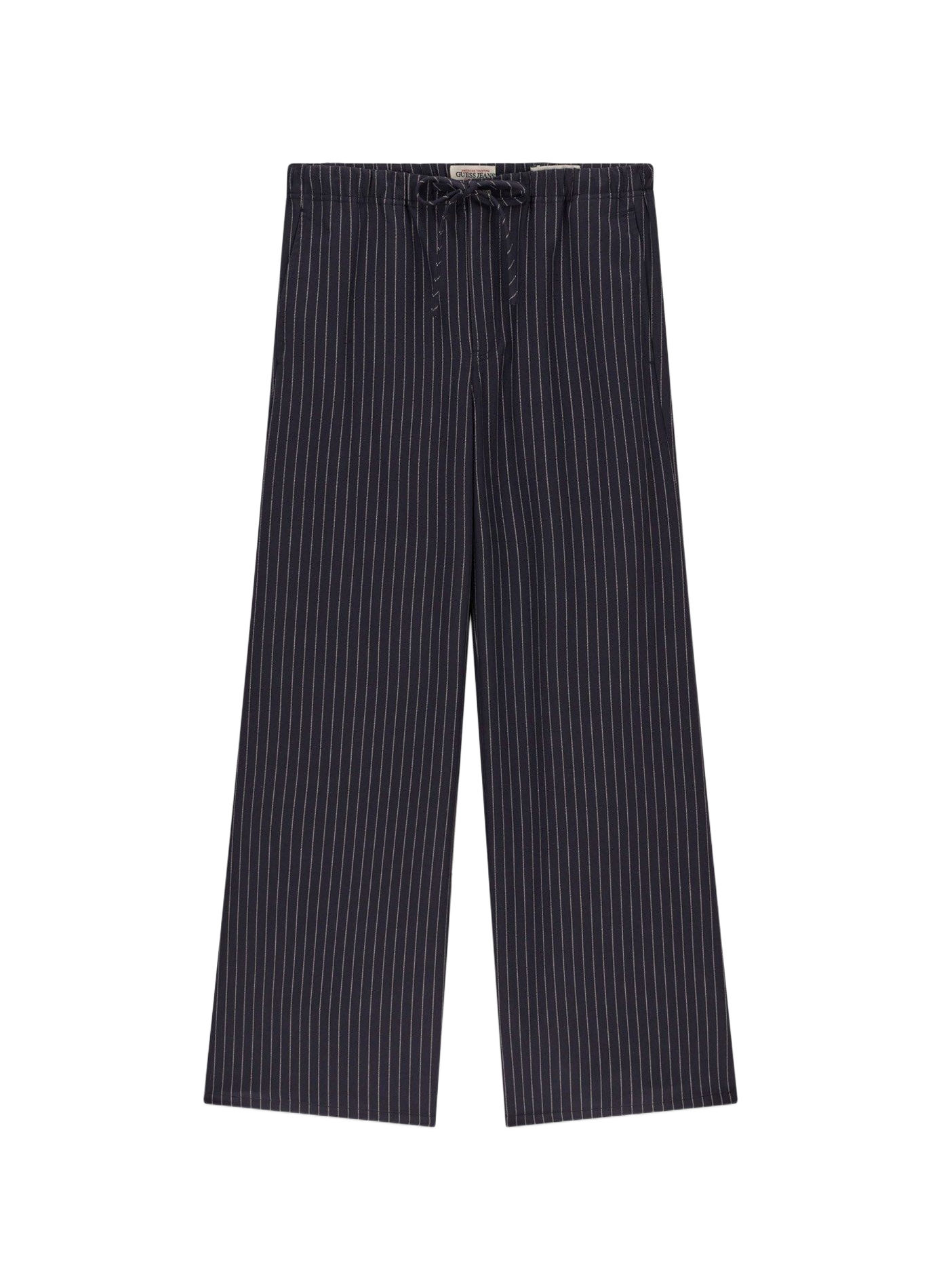 Wijde gestreepte broek GUESS Blauw