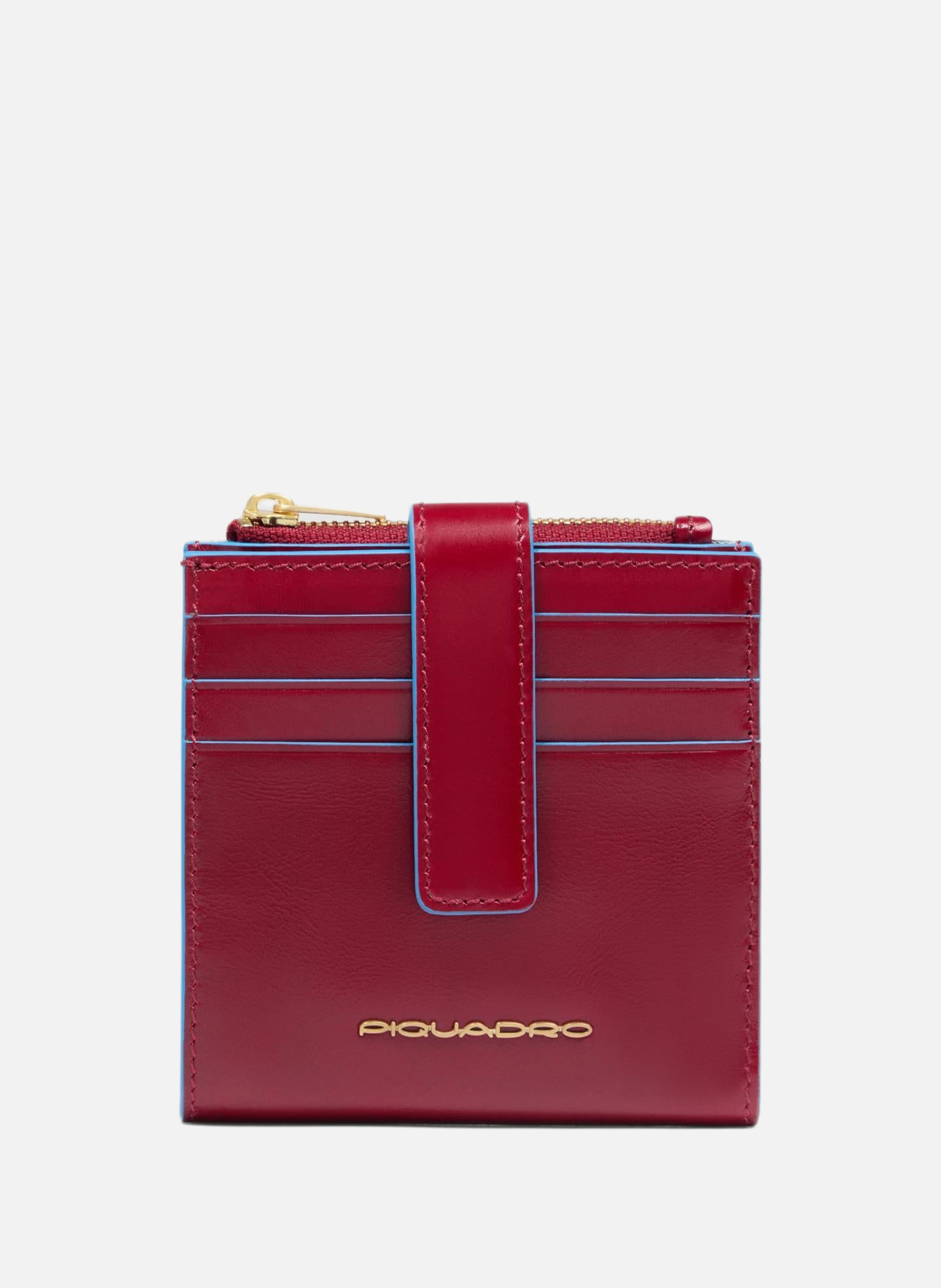 Porte-cartes de crédit femme avec porte-monnaie PIQUADRO Rouge