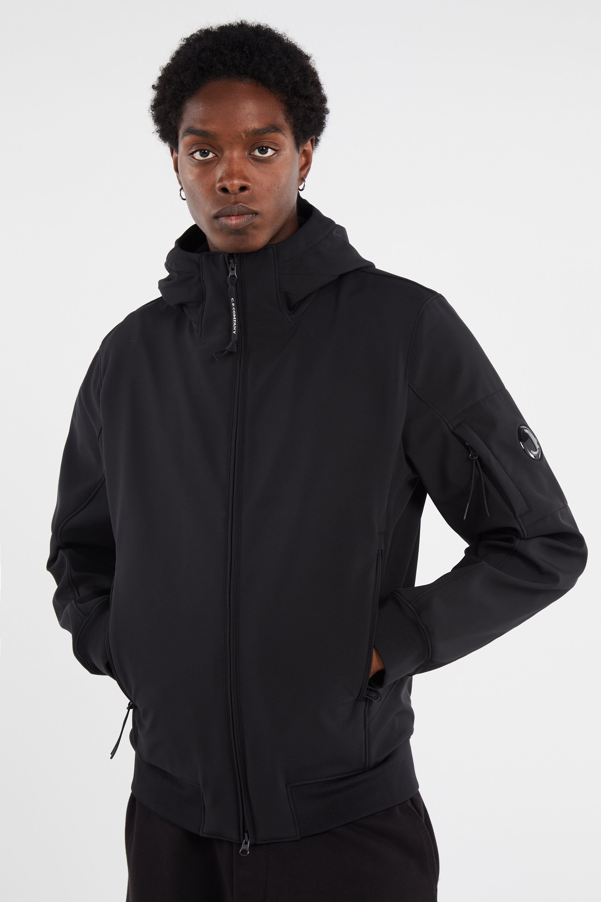 Veste outerwear medium jacket in cp shell - r CP COMPANY Noir