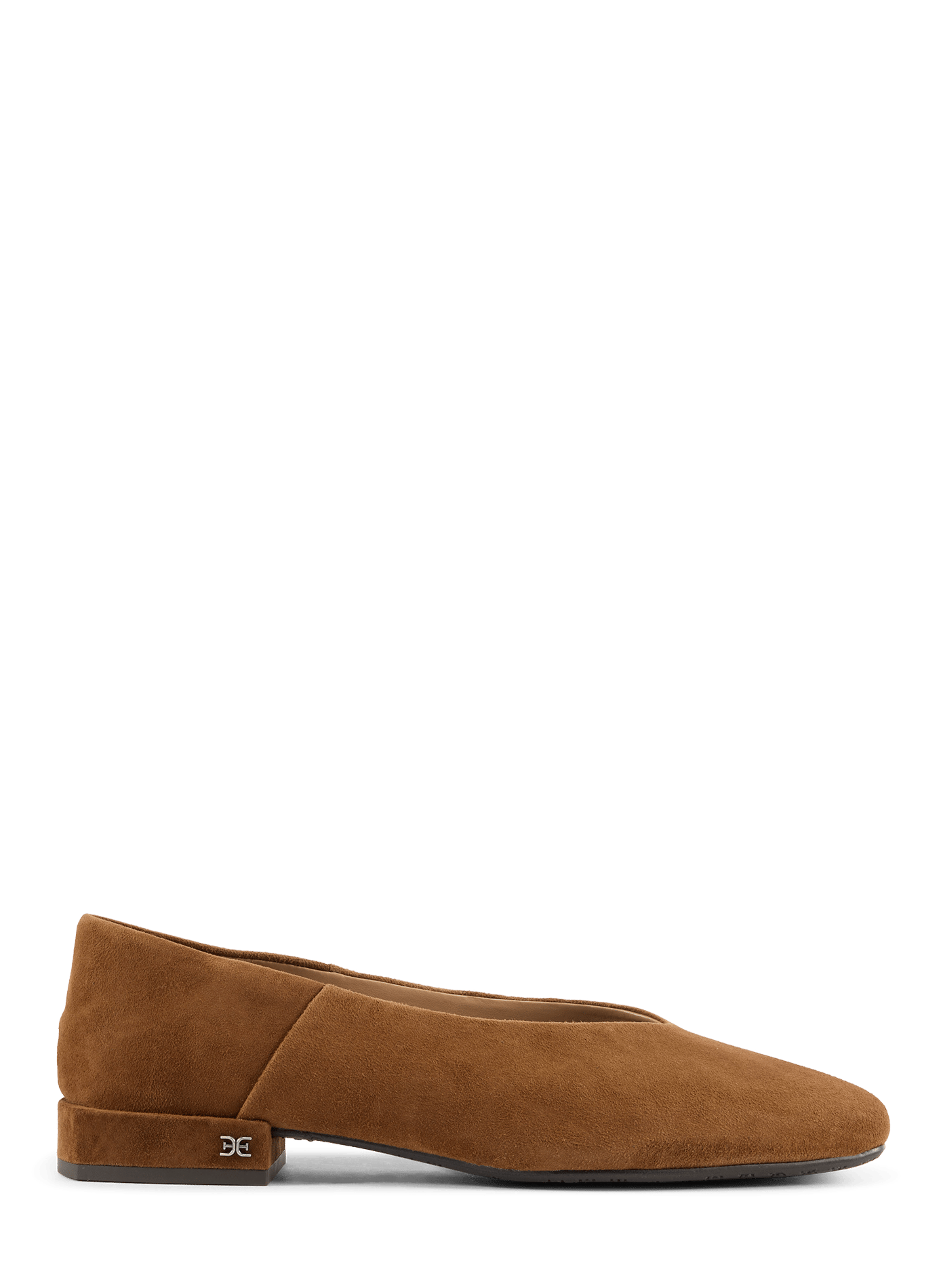 Ballerines à bout carré Kasey en cuir de chèvre SAM EDELMAN Marron