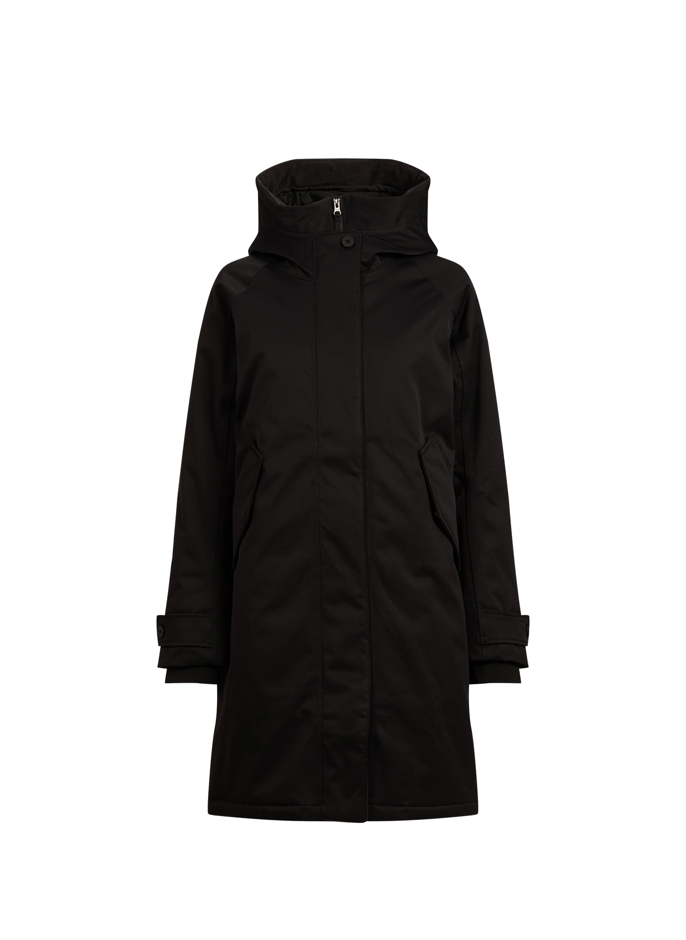 LUNA mid-length hooded parka DIDRIKSONS Black