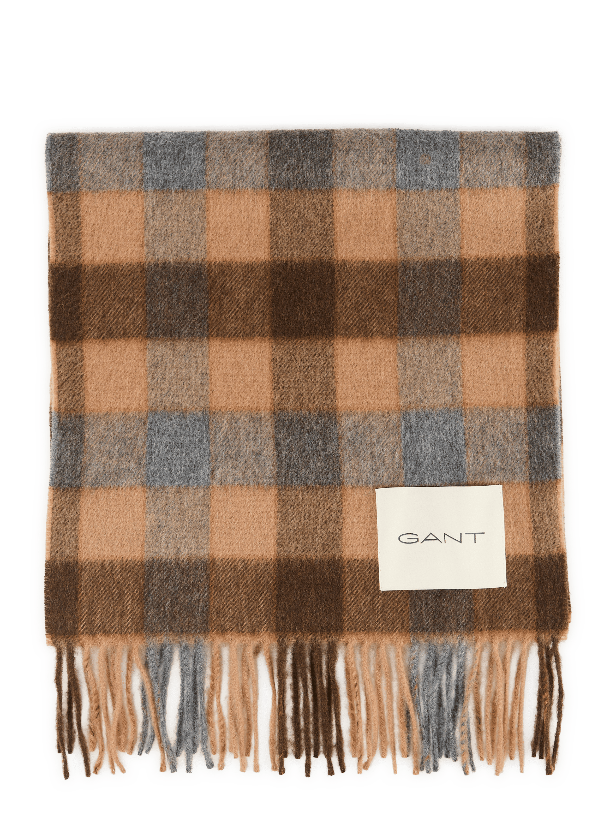 Kariertes Wollschal GANT Beige