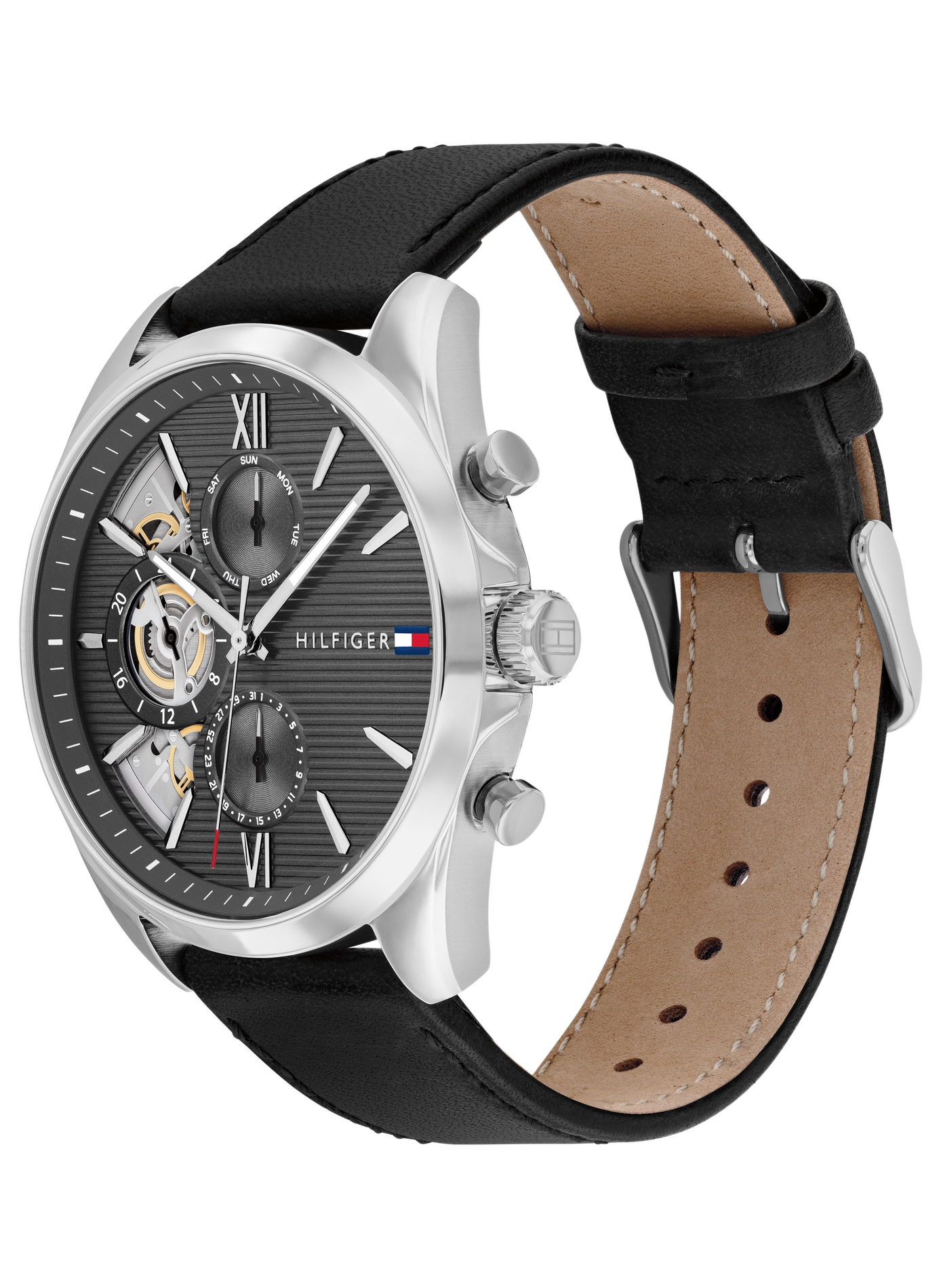 Automatische Uhr Baker aus Edelstahl TOMMY HILFIGER Schwarz