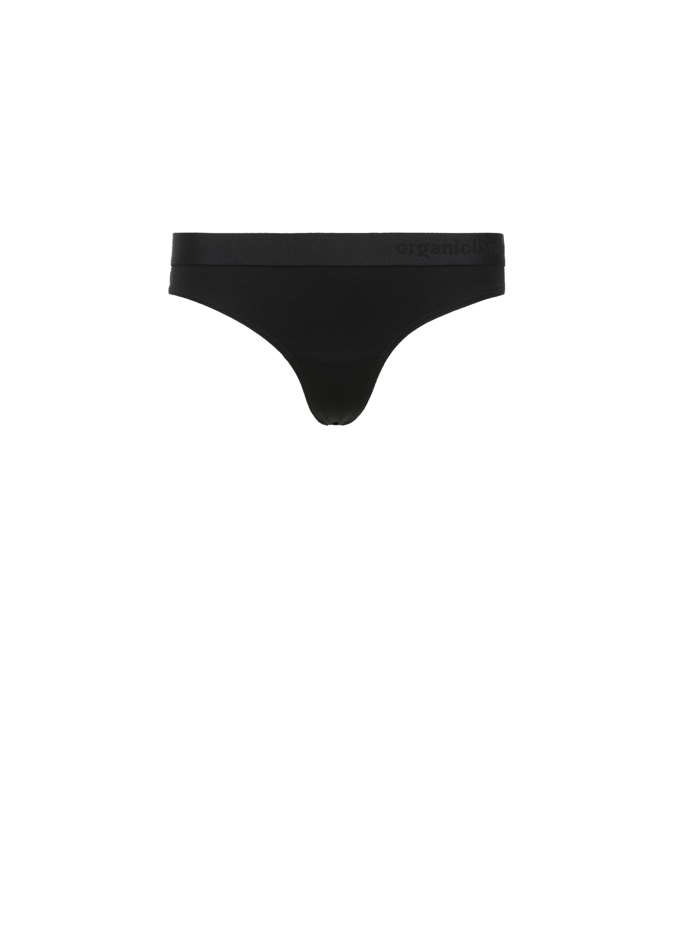 ORGANIC BASICS Lot de deux tangas en lyocell Noir