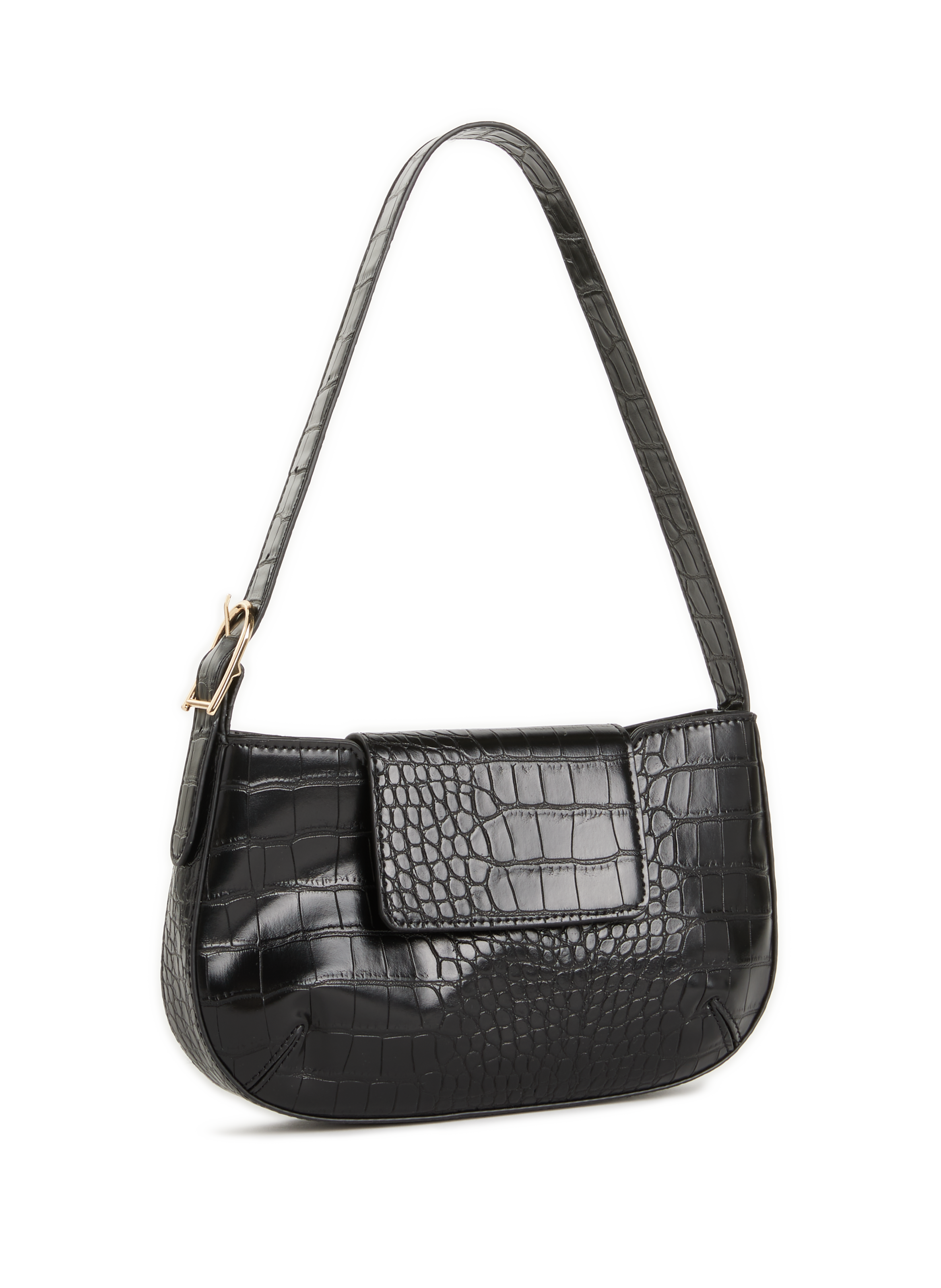 Sac Hobo embossé crocodile