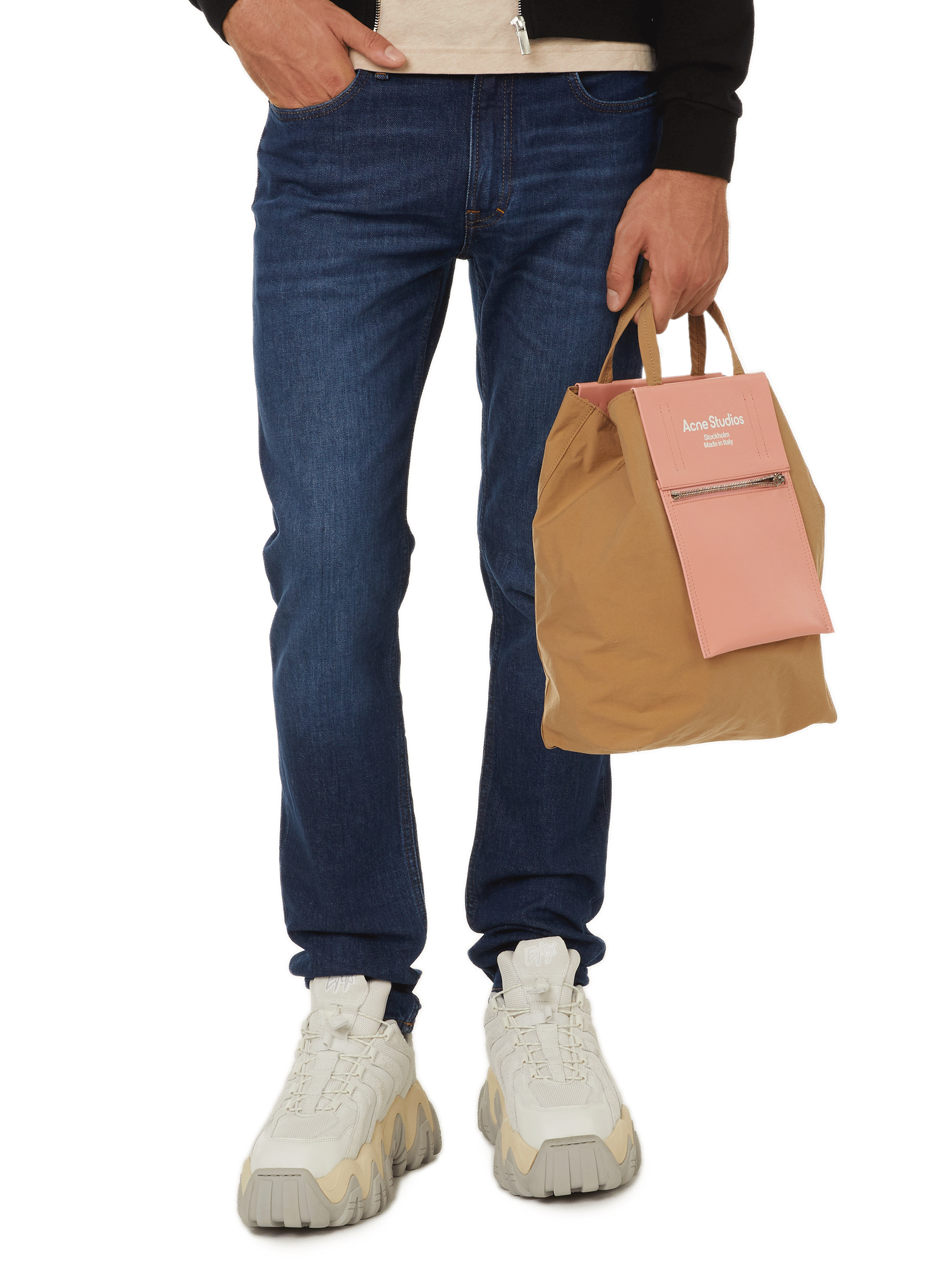 ACNE STUDIOS Jean droit en coton Bleu