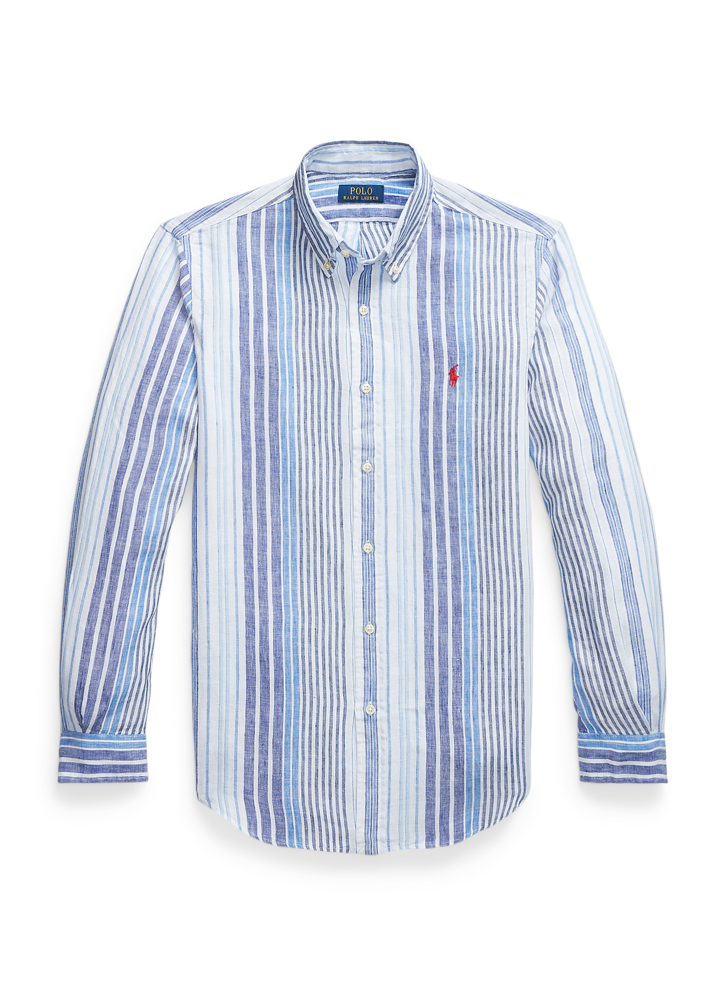 POLO RALPH LAUREN Chemise rayé en lin  Marron