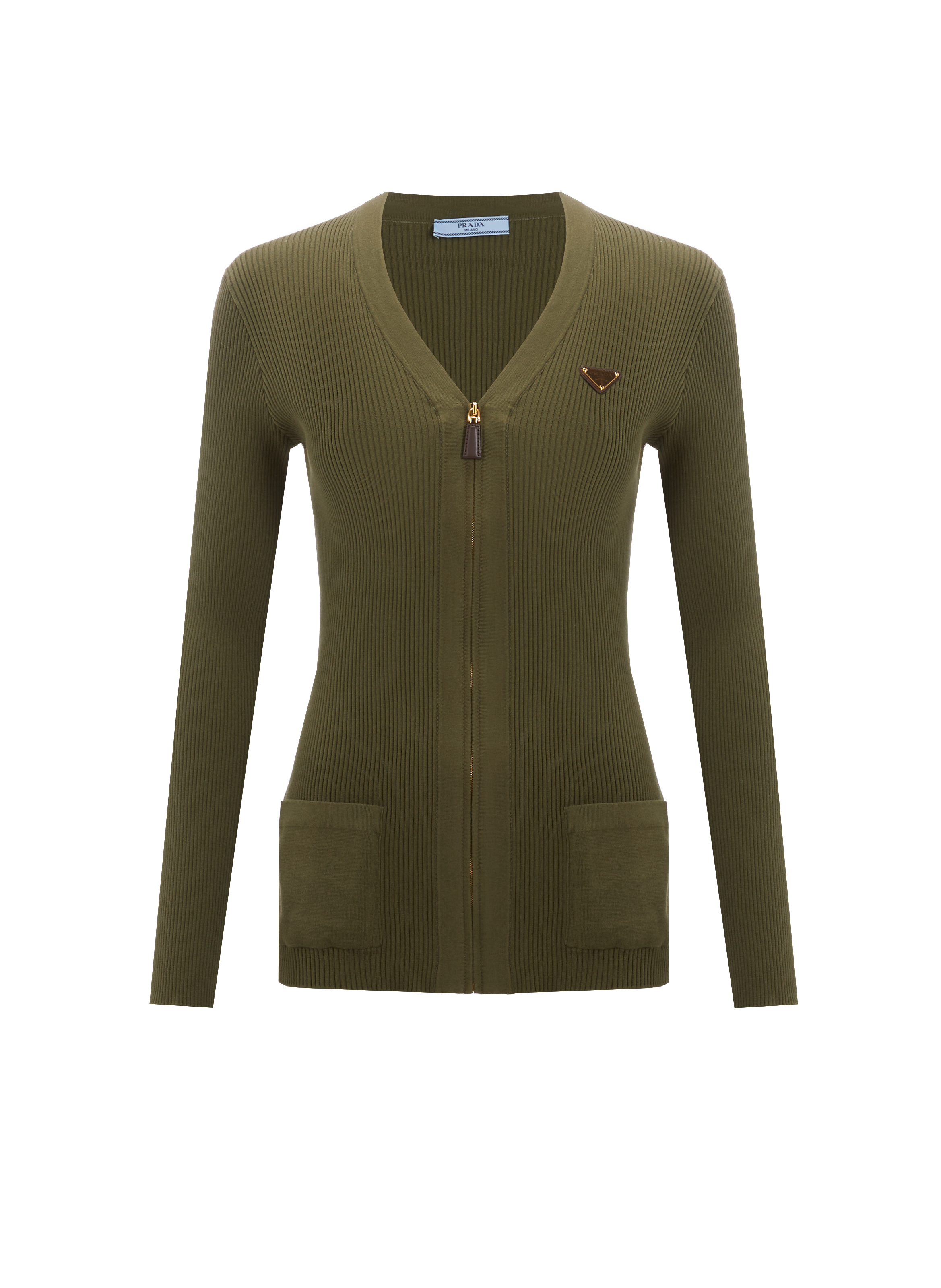 Gilet côtelé  PRADA Vert