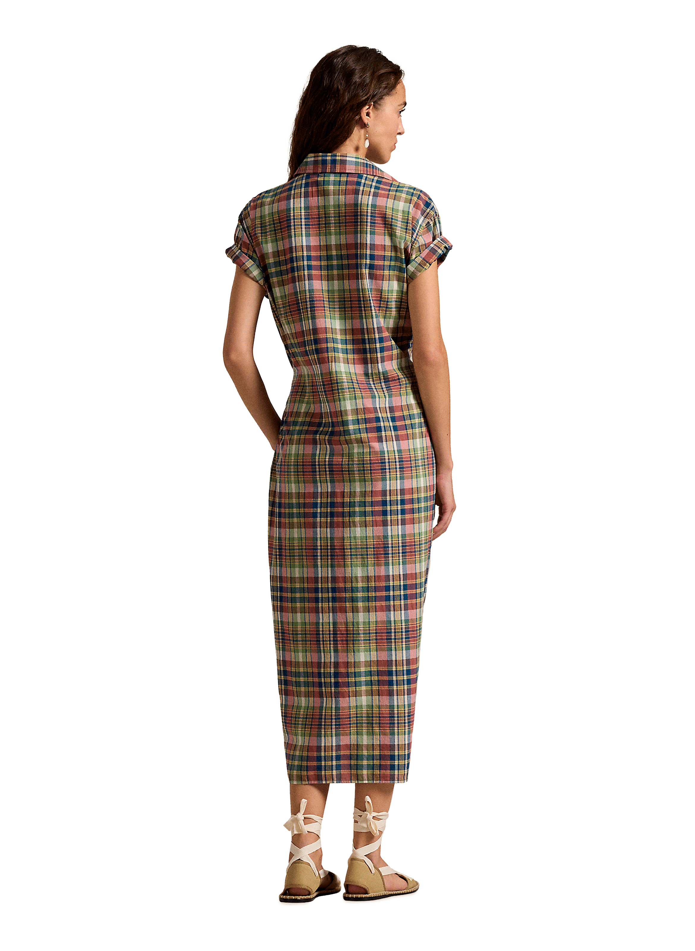 Robe chemise écossaise POLO RALPH LAUREN Multicolore