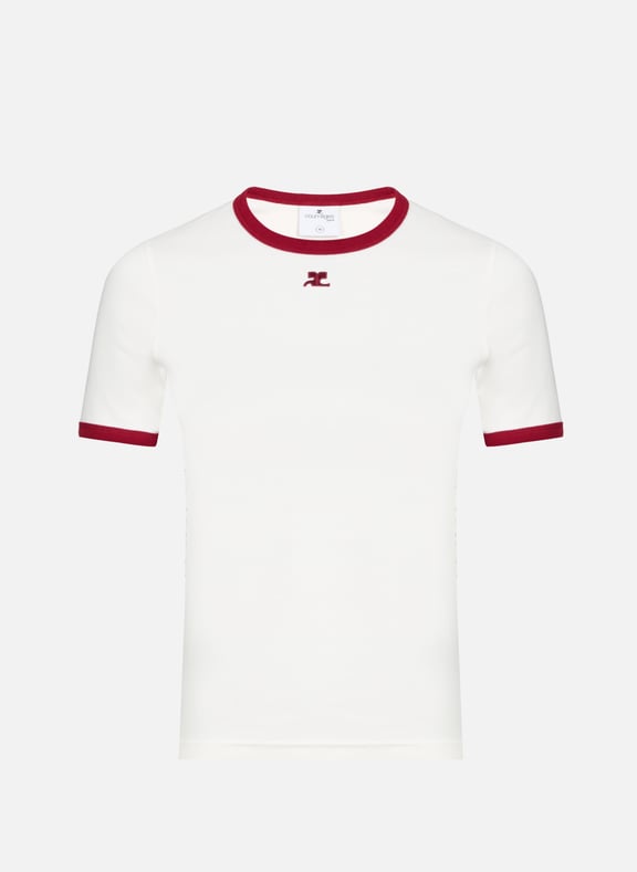 T-shirt en coton Blanc by COURRÈGES COURRÈGES T-shirt en coton Blanc