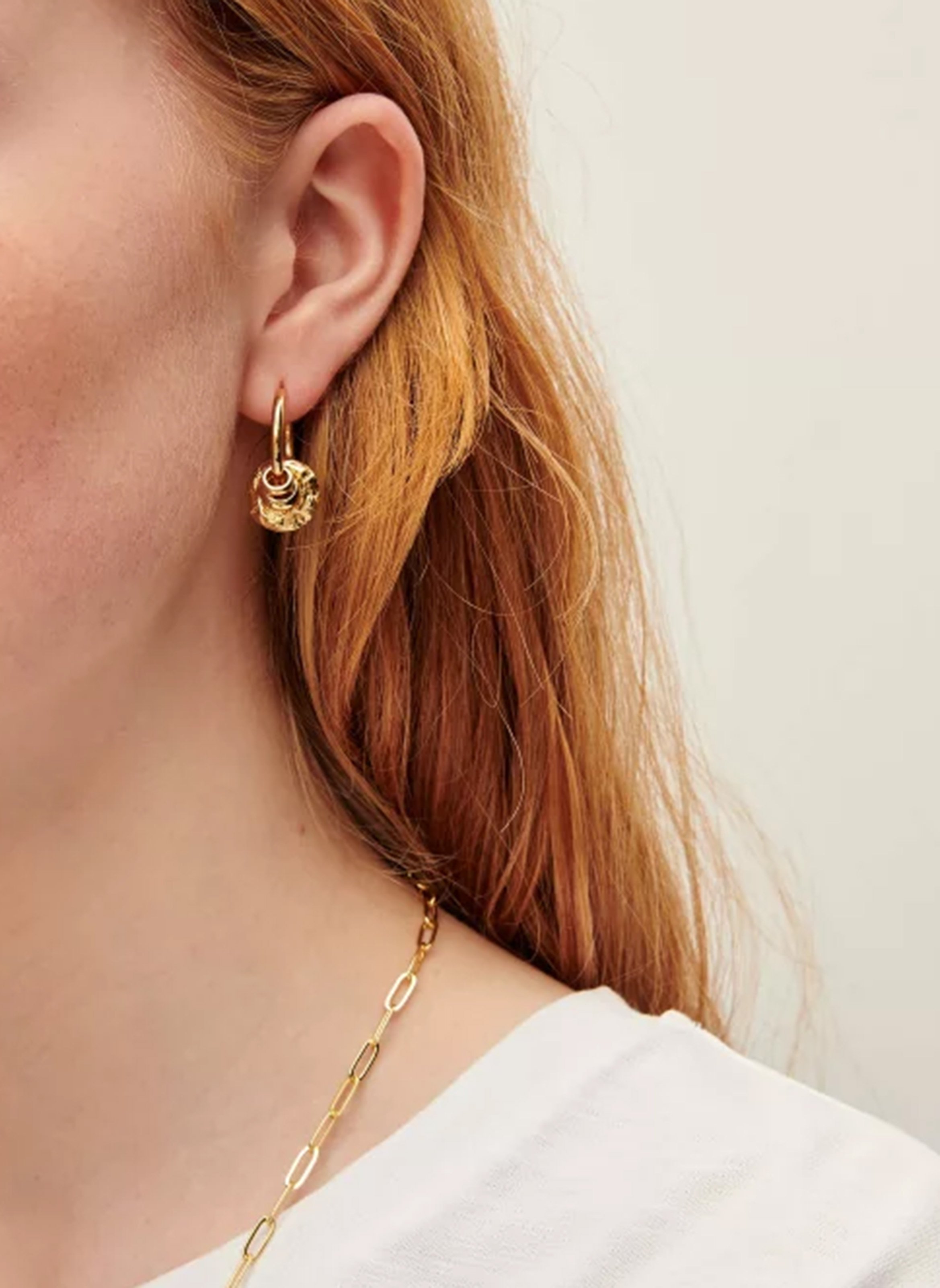 Boucles d'oreilles arrondies Leelo SESSUN Doré