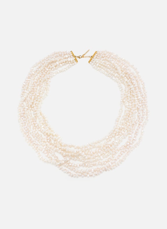 Multi-strand pearl necklace White by AU PRINTEMPS PARIS AU PRINTEMPS PARIS Multi-strand pearl necklace White