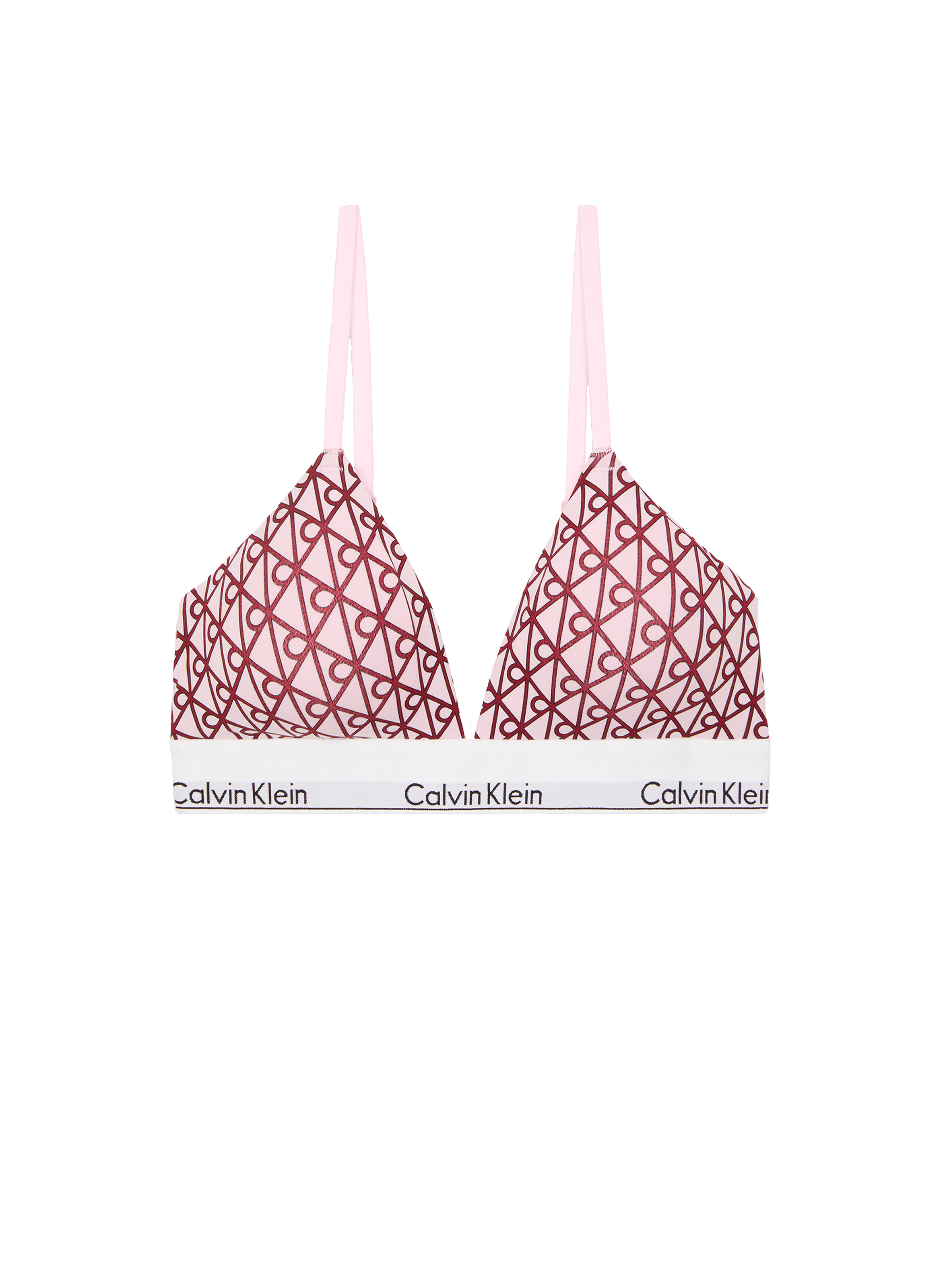 Soutien-gorge triangle en coton mélangé CALVIN KLEIN Rouge