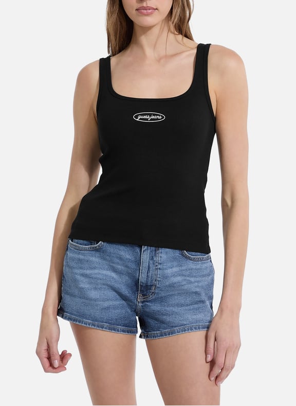 Débardeur en coton Noir by GUESS GUESS Débardeur en coton Noir