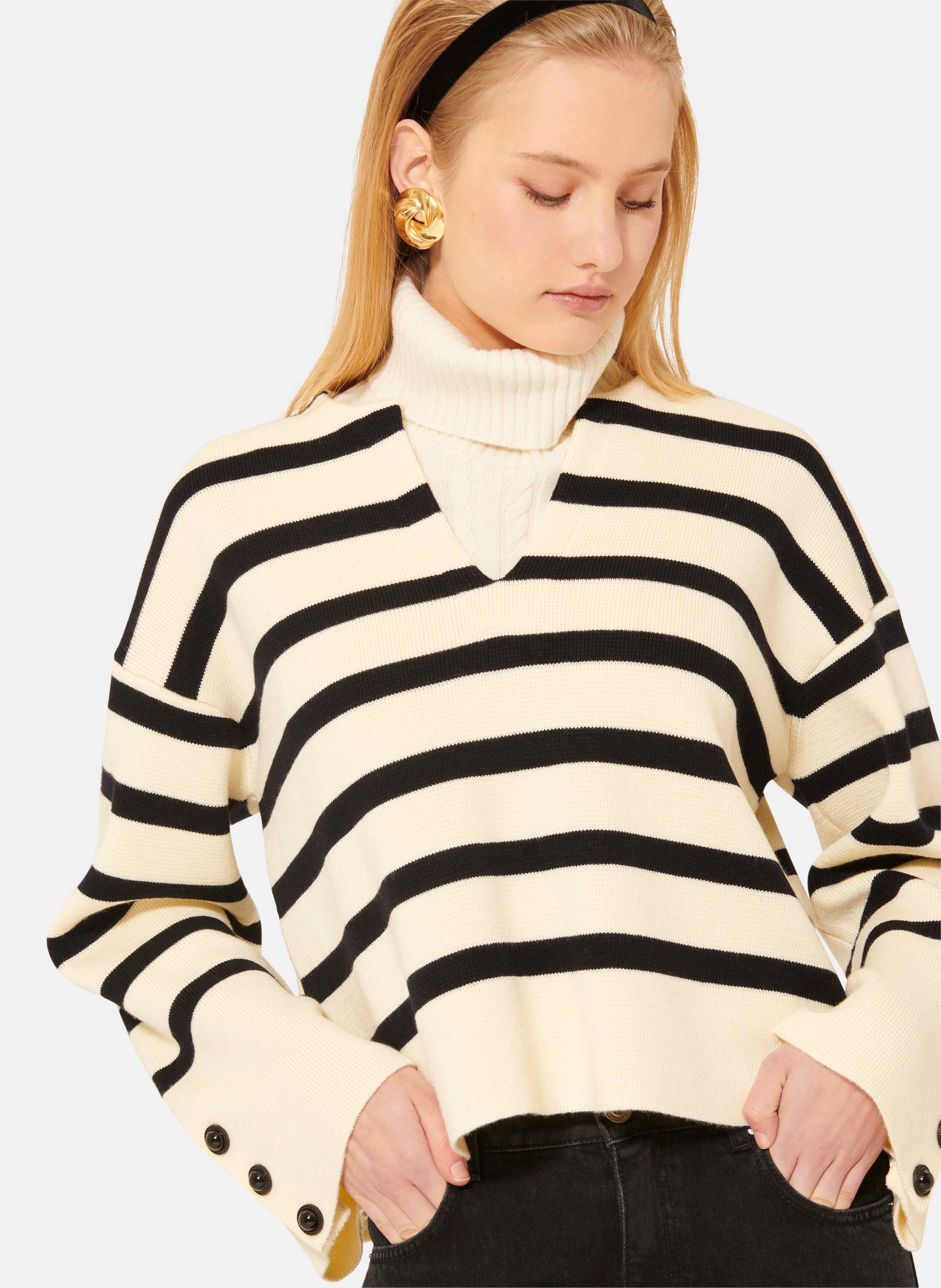Pull plongeoir TARA JARMON Blanc