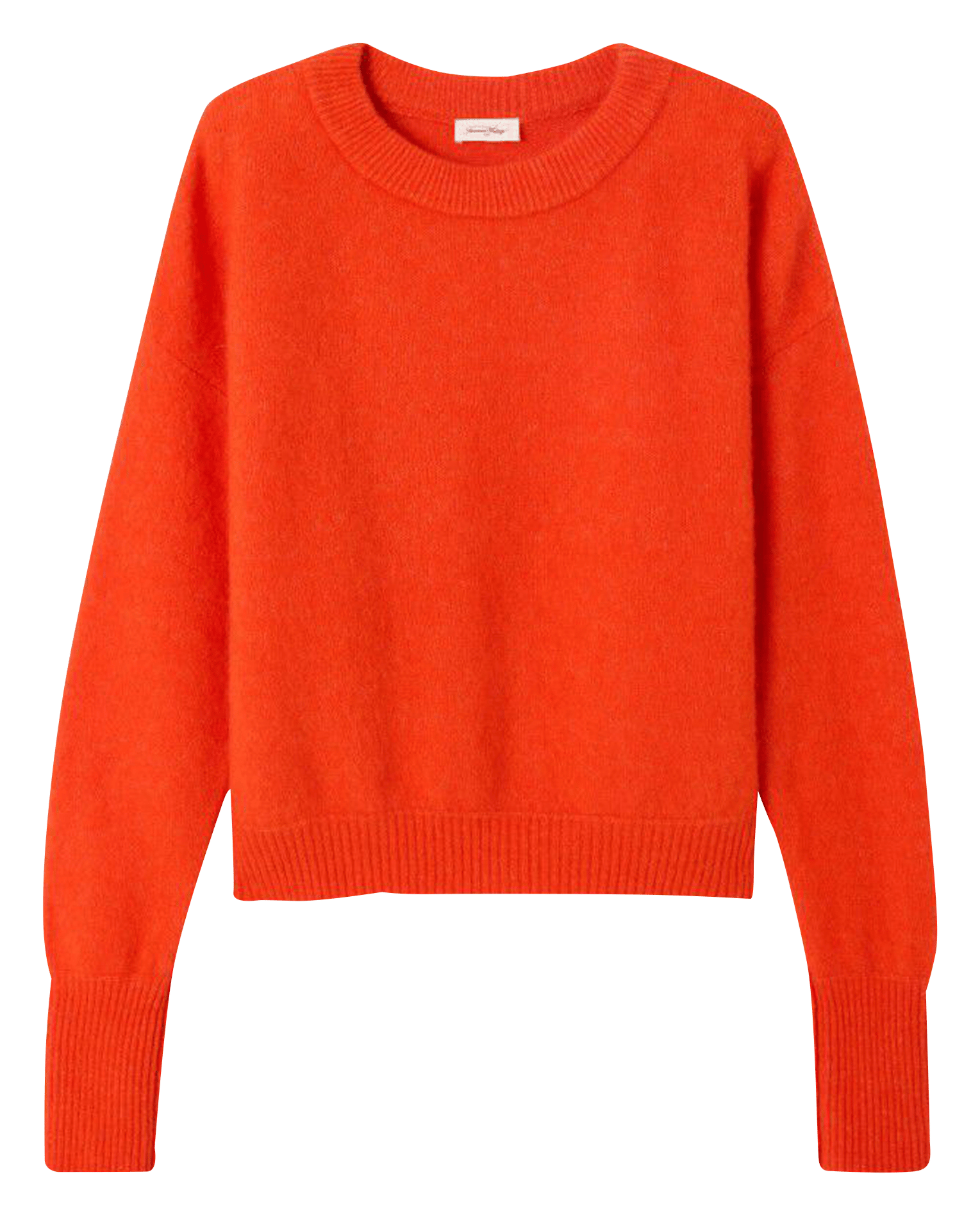 Pull ample col rond en laine mélangée vitow AMERICAN VINTAGE Rouge