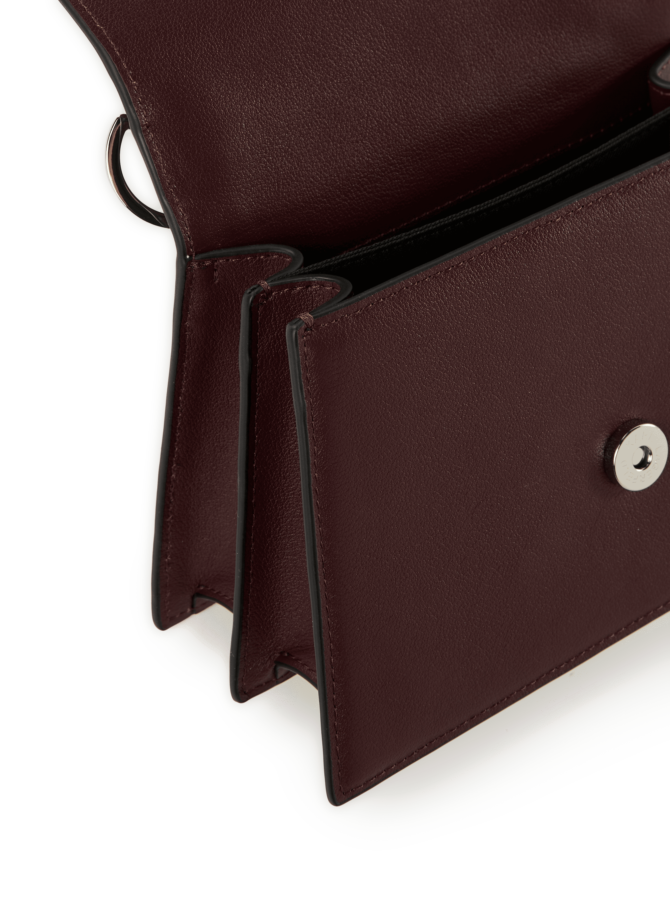 Sac à bandoulière K signature en cuir KARL LAGERFELD Rouge