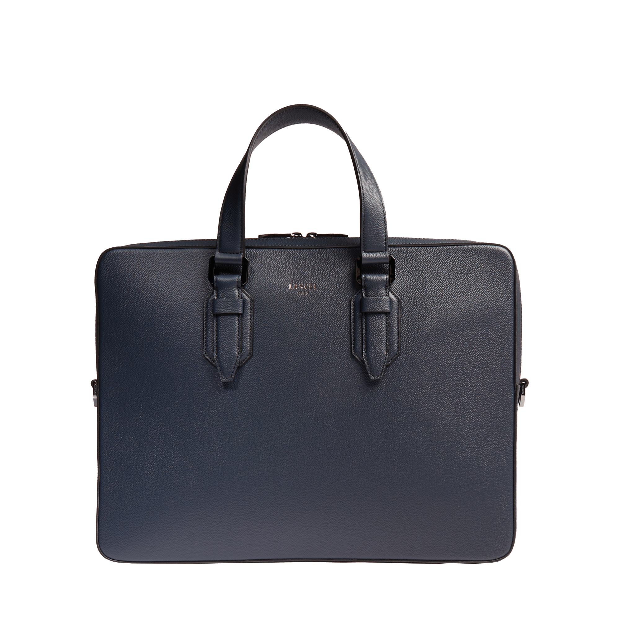 Porte-documents zippé 15"6 charlie de lancel en cuir LANCEL Bleu