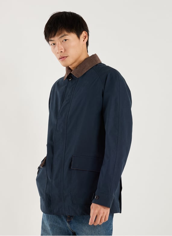 Blouson col classique en coton mélangé | Bleu by TIMBERLAND Blouson col classique en coton mélangé Bleu