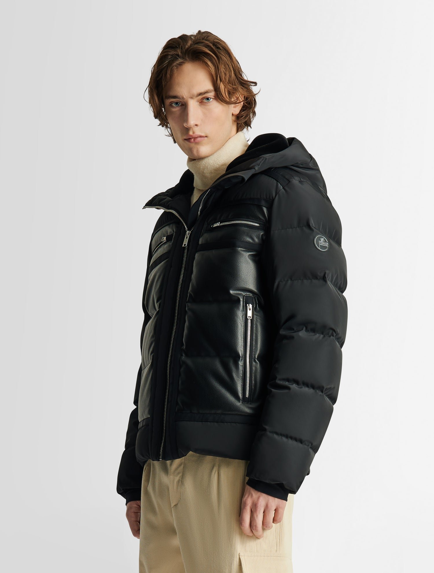 Doudoune bokaff col capuche coupe regular FUSALP Noir