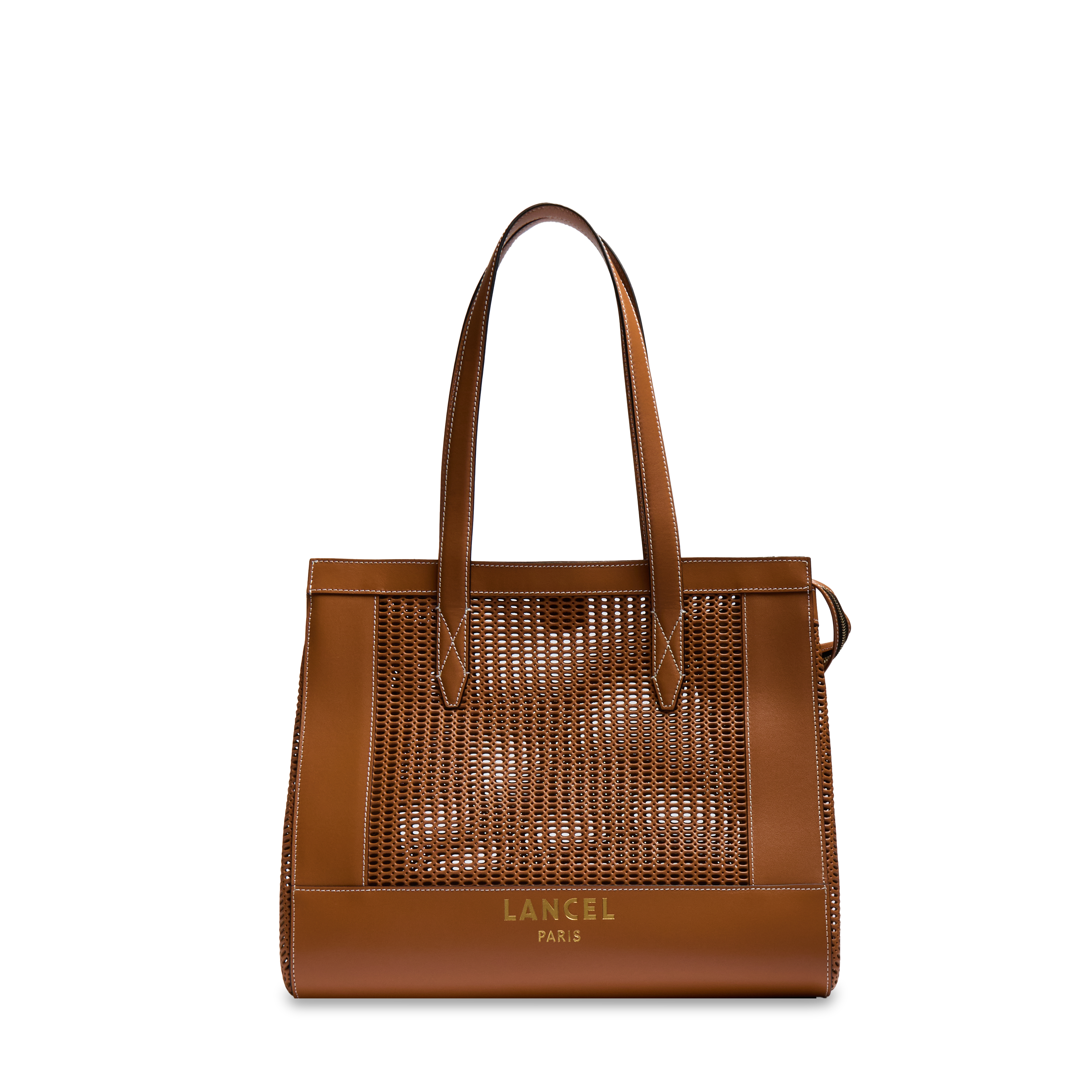 Tote zipped bag jour large by lancel in leather LANCEL Brown
