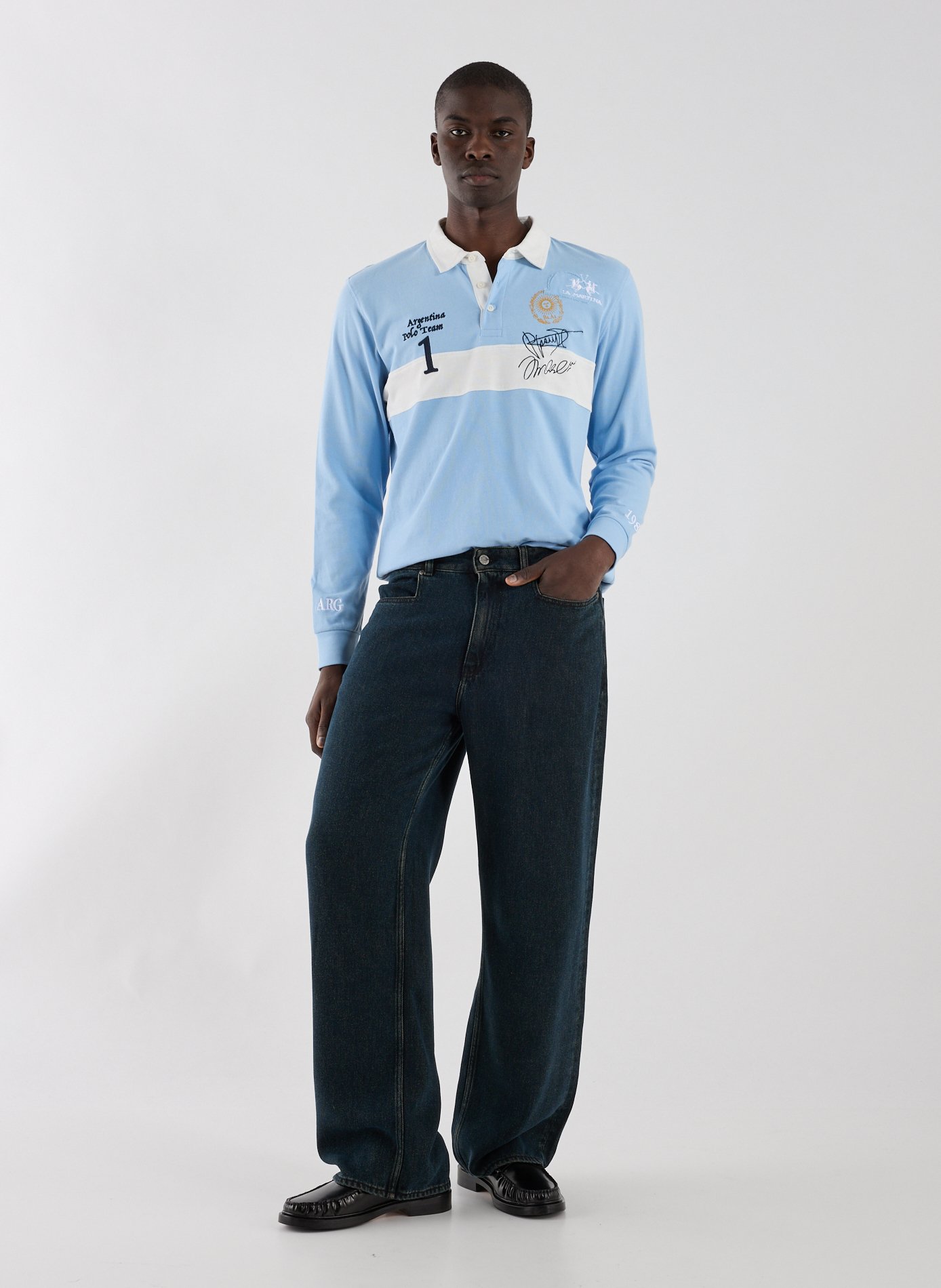 Polo manches longues en coton LA MARTINA Multicolore